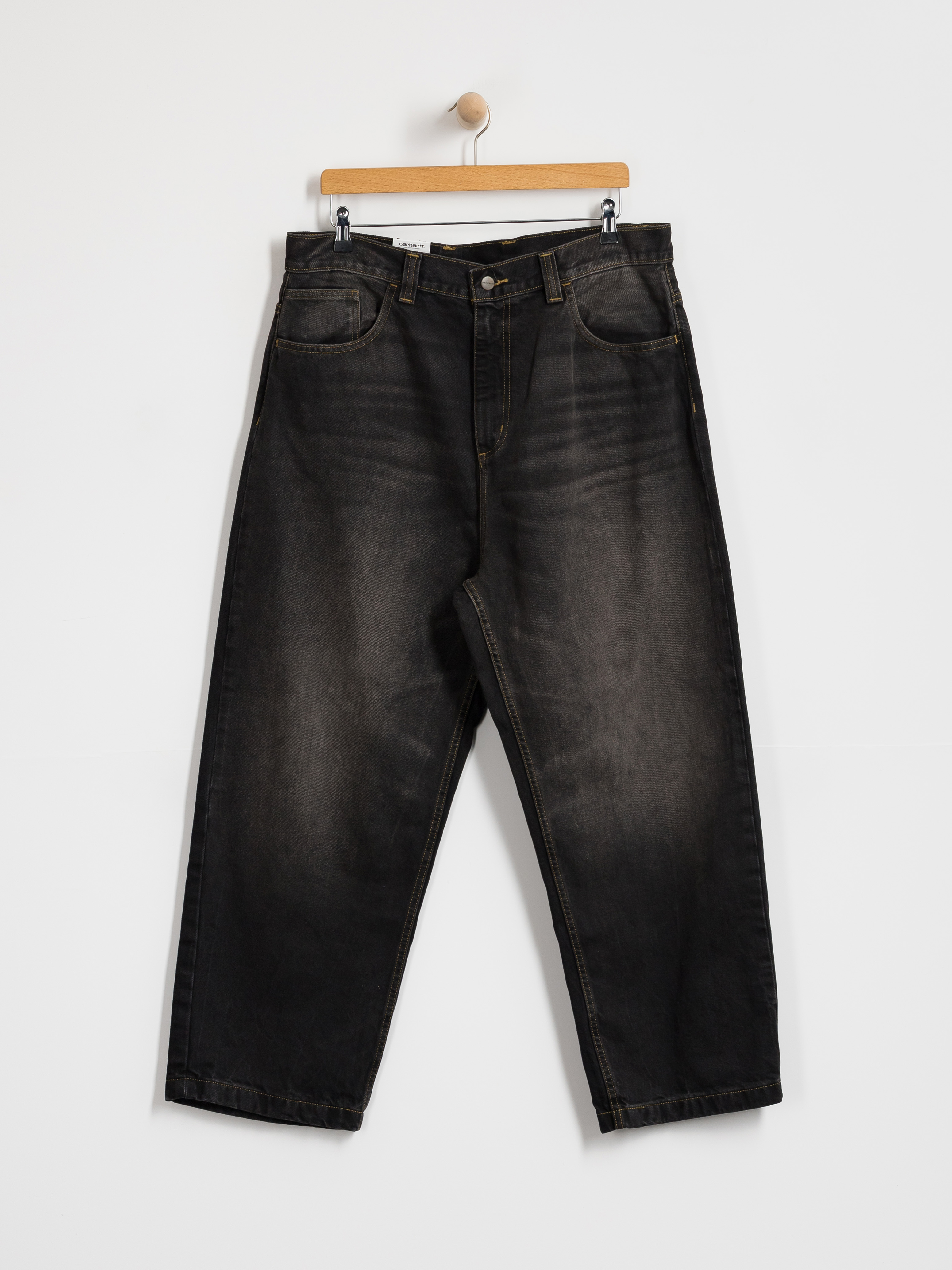 Штани Carhartt WIP Brandon (black/tobacco used wash)