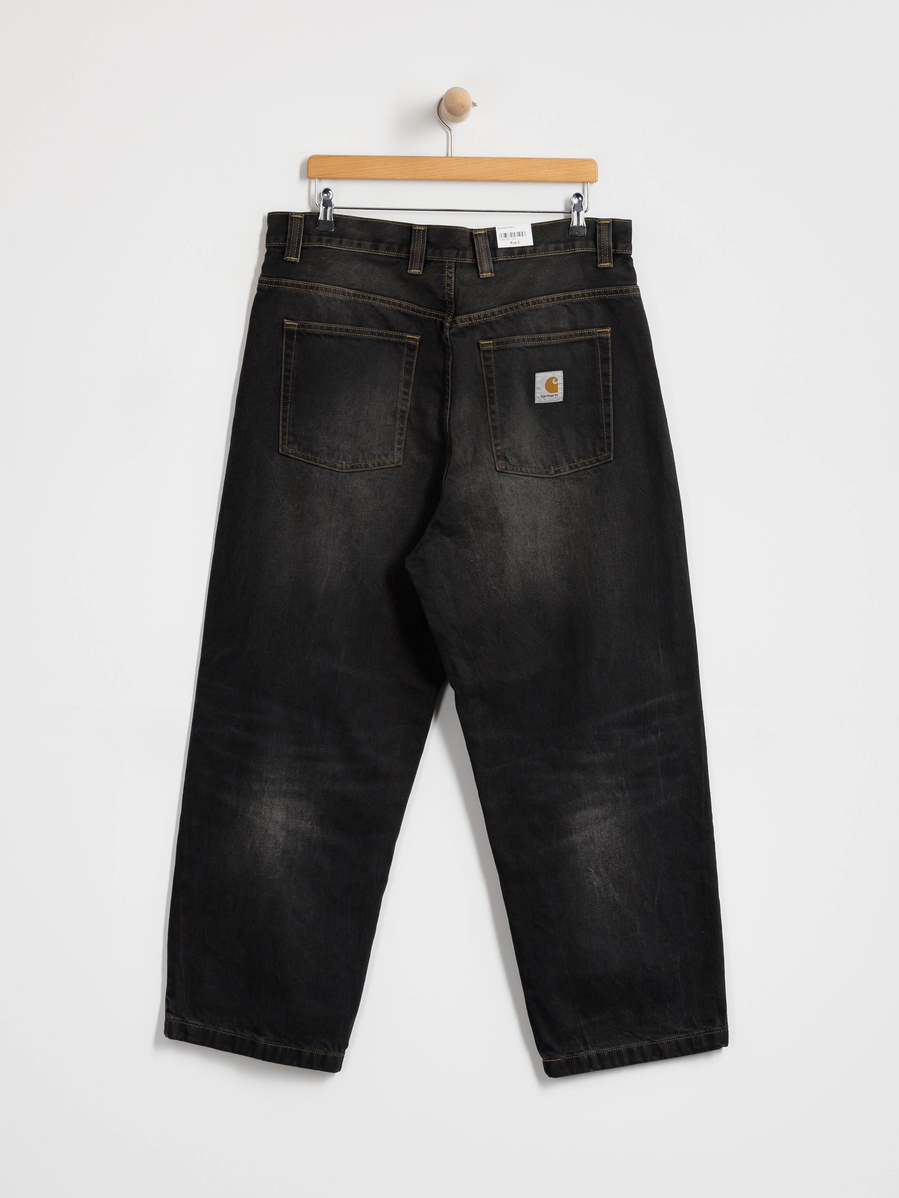 Штани Carhartt WIP Brandon (black/tobacco used wash)