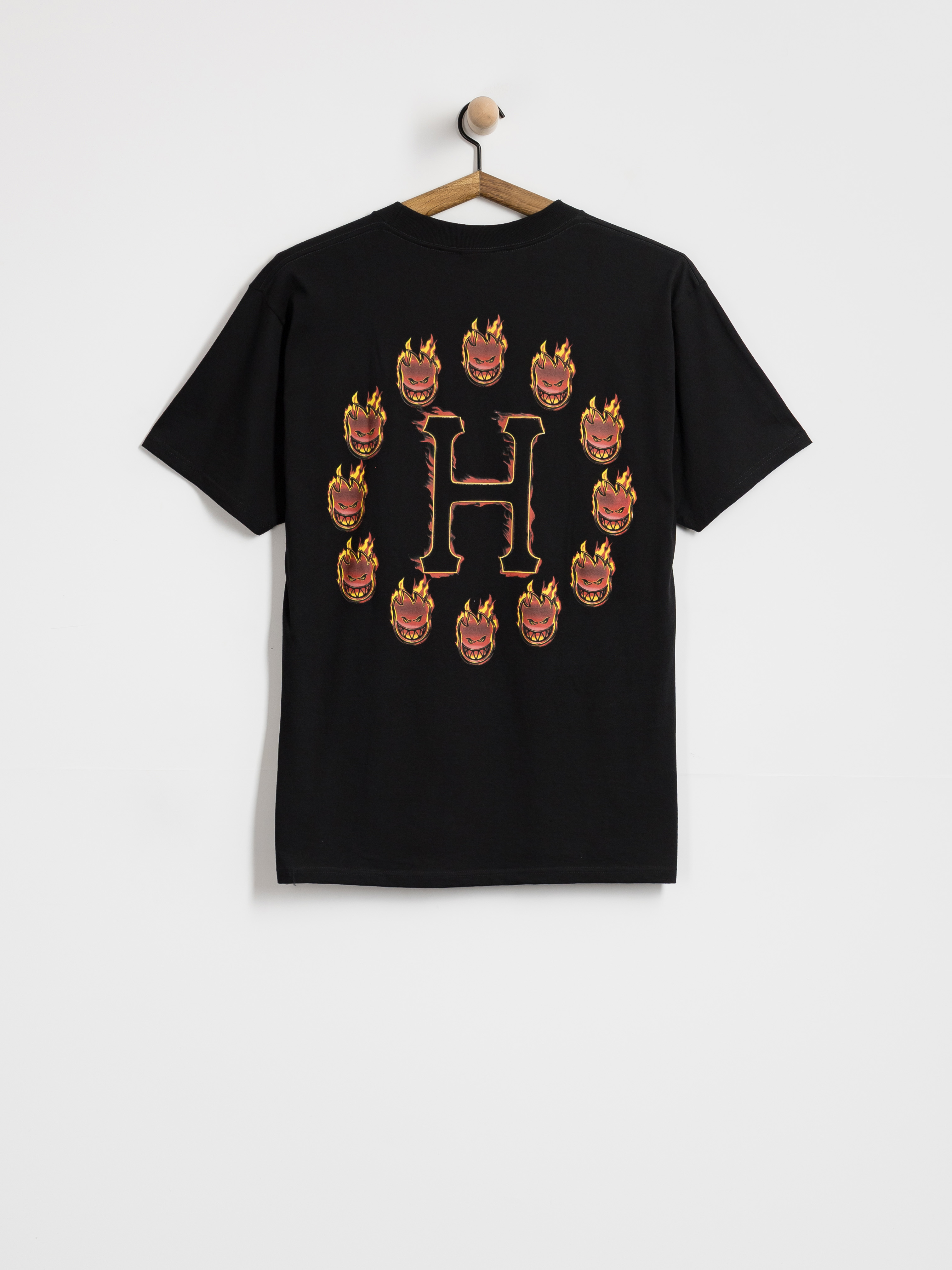 Футболка HUF X Spitfire Flame Galaxies (black)