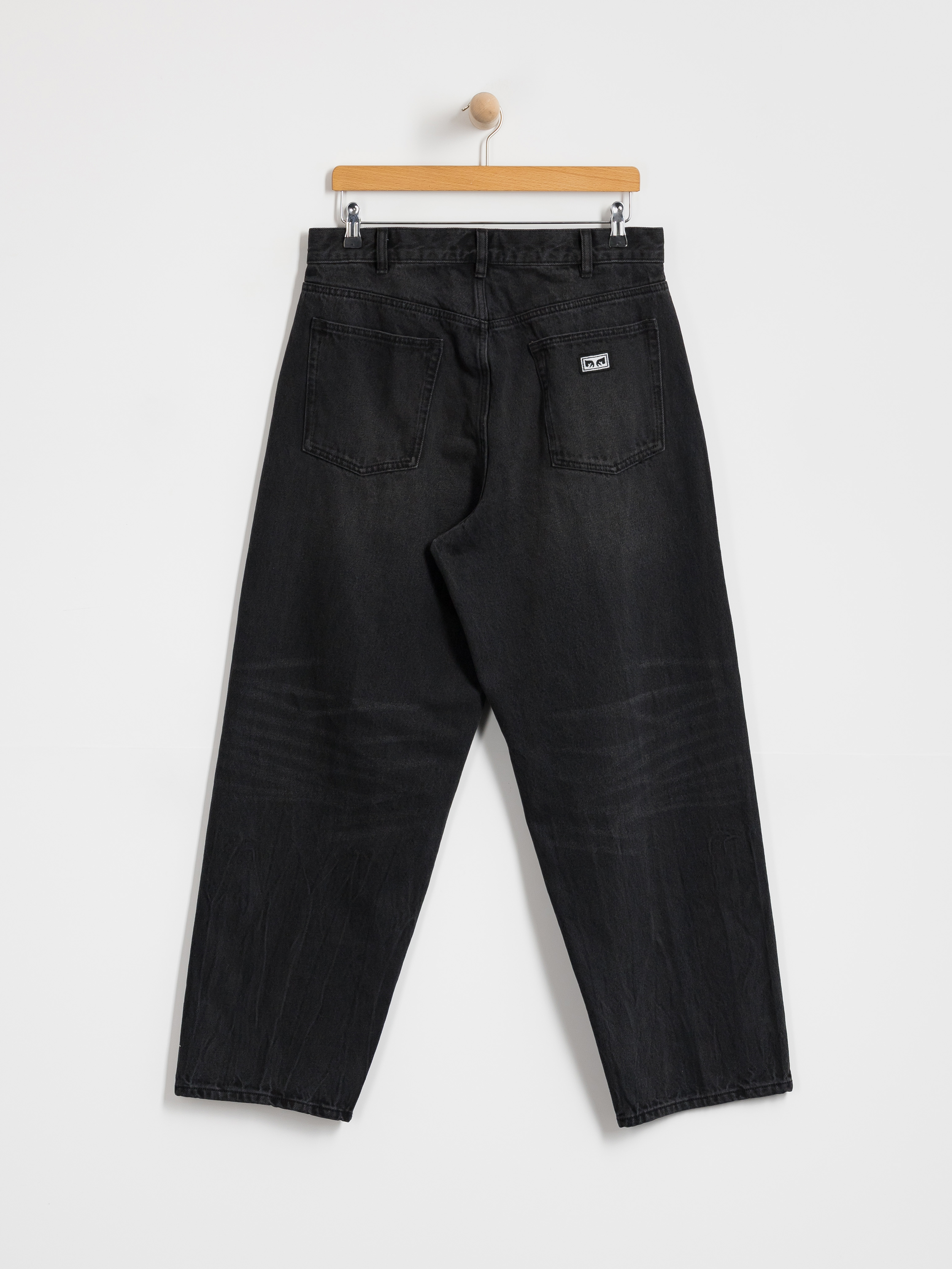 Штани OBEY Bigwig Baggy Denim (heavy vintage black)
