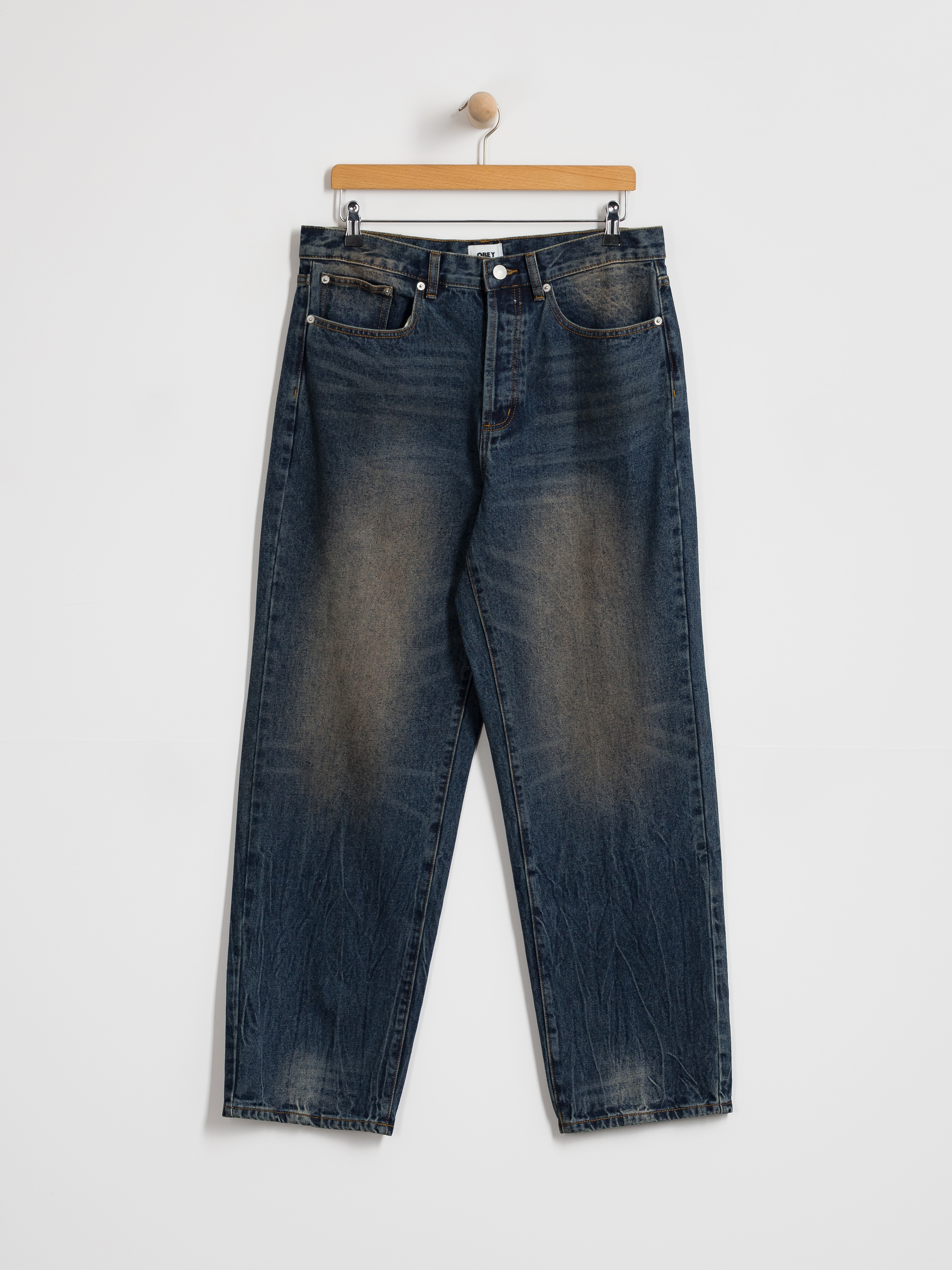 Штани OBEY Classic Baggy Denim (oil stained indigo)