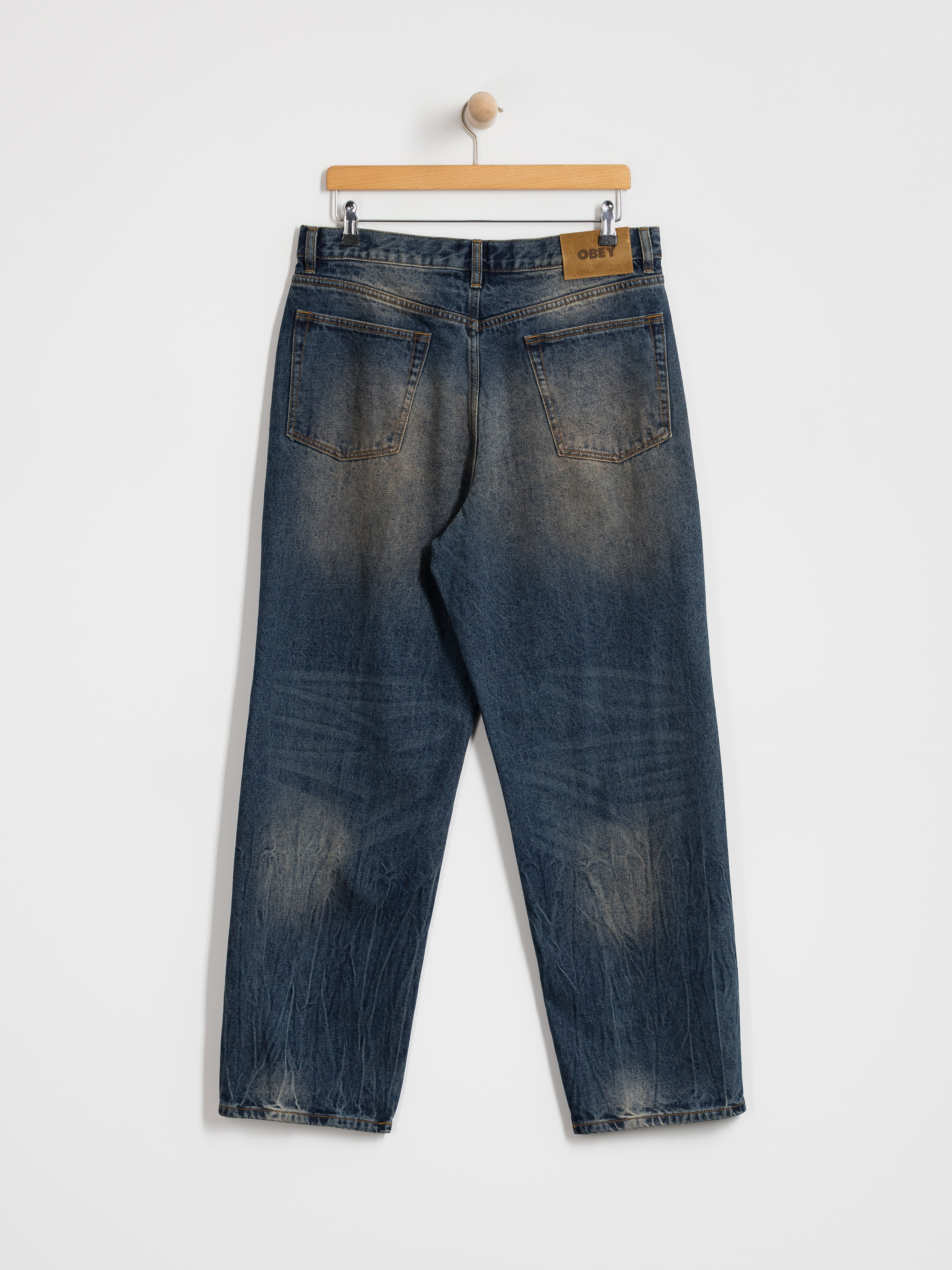 Штани OBEY Classic Baggy Denim (oil stained indigo)