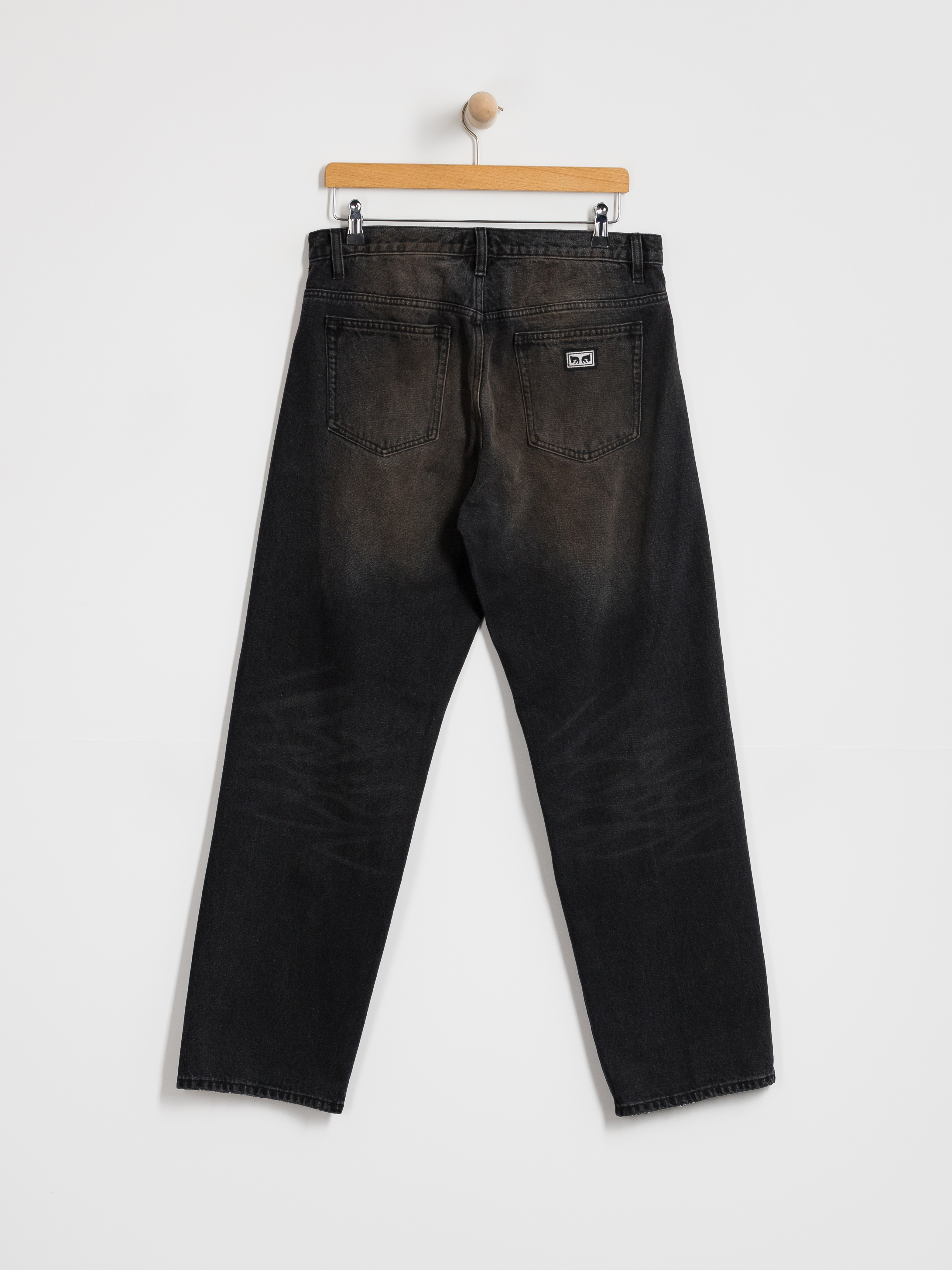 Штани OBEY Boxcar Straight Denim (oxidized black)