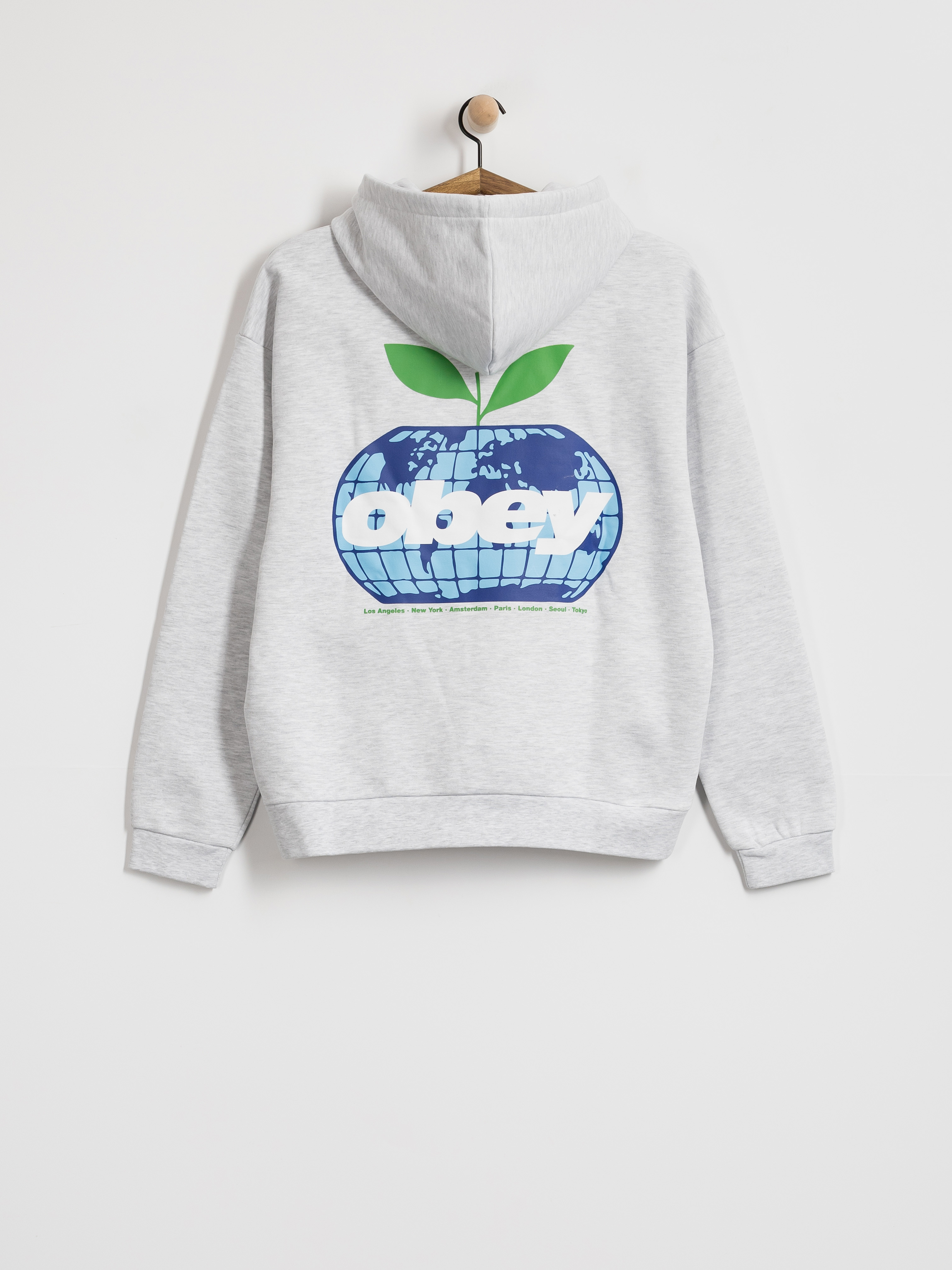 Худі OBEY Intercontinental Extra HD (ash grey)