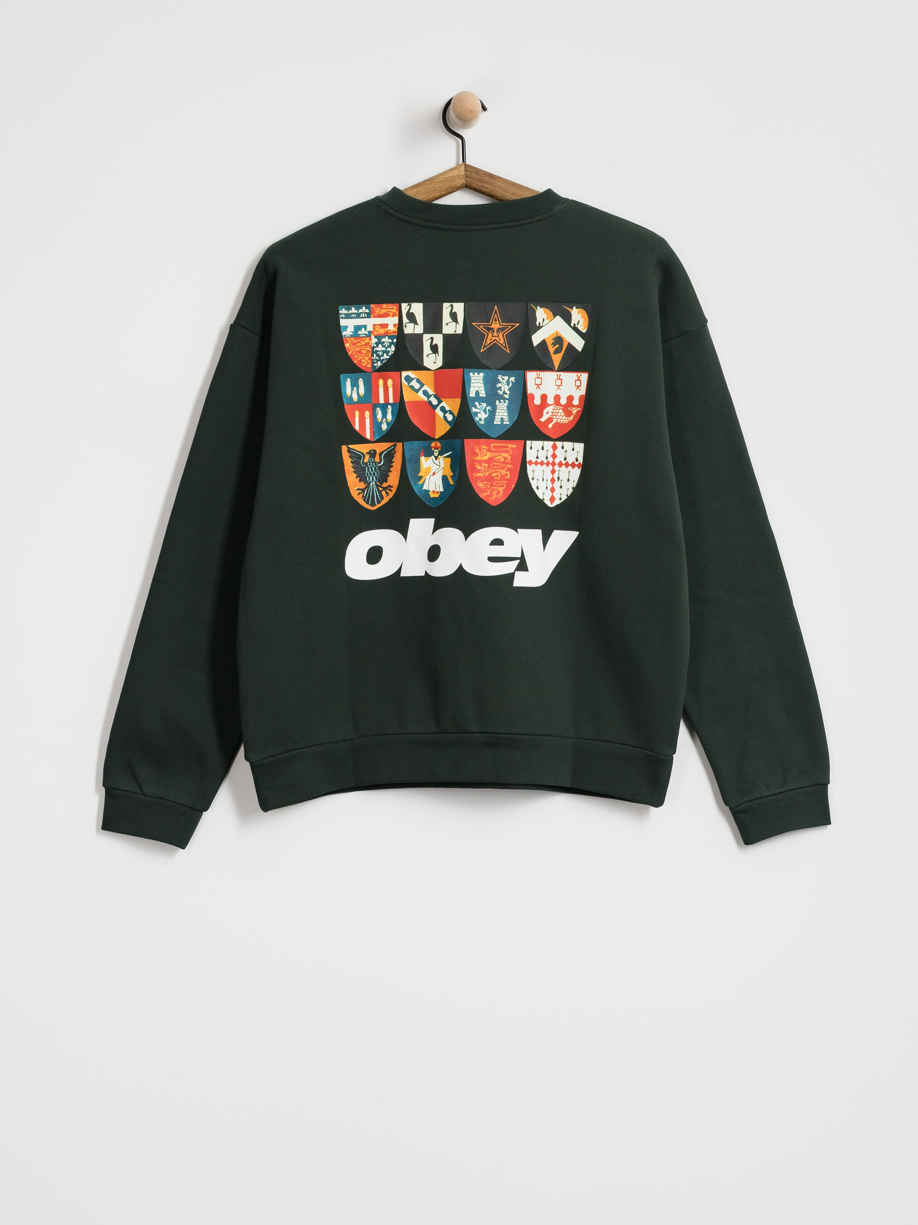 Світшот OBEY Shields Extra Heavy (green gables)
