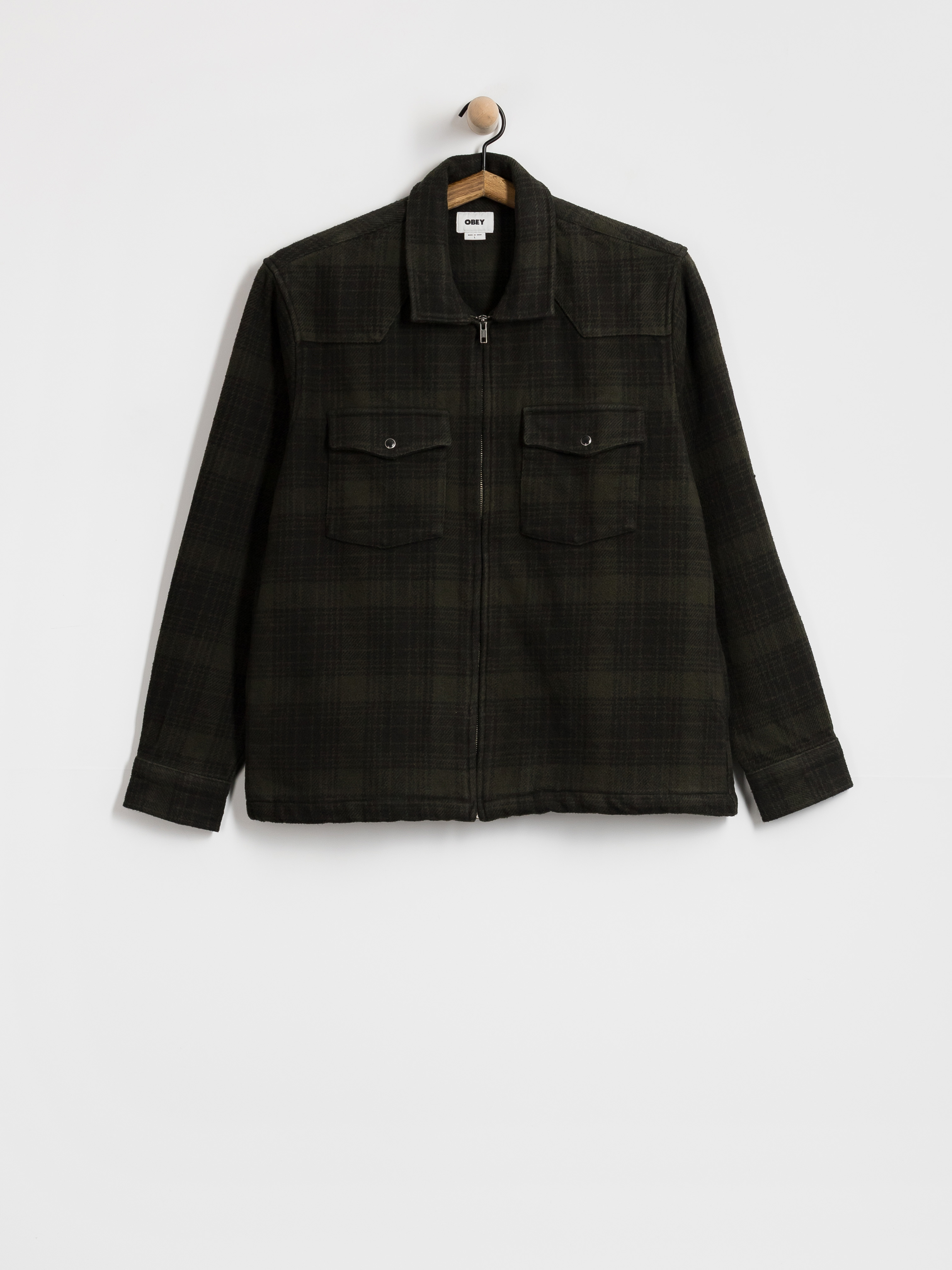 Куртка OBEY Willie Zip Shirt (rosin multi)