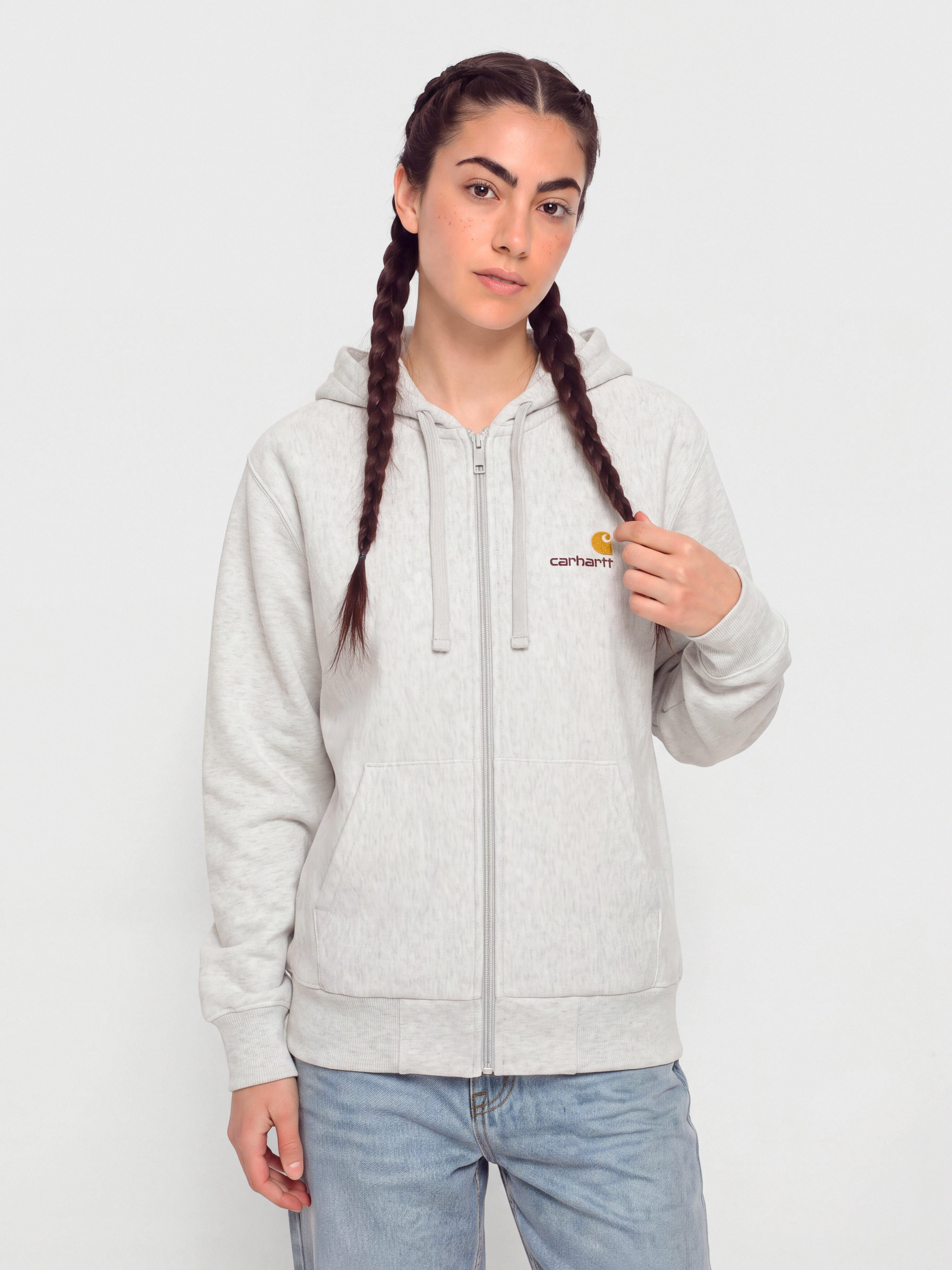 Худі Carhartt WIP American Script ZHD Wmn (ash heather)