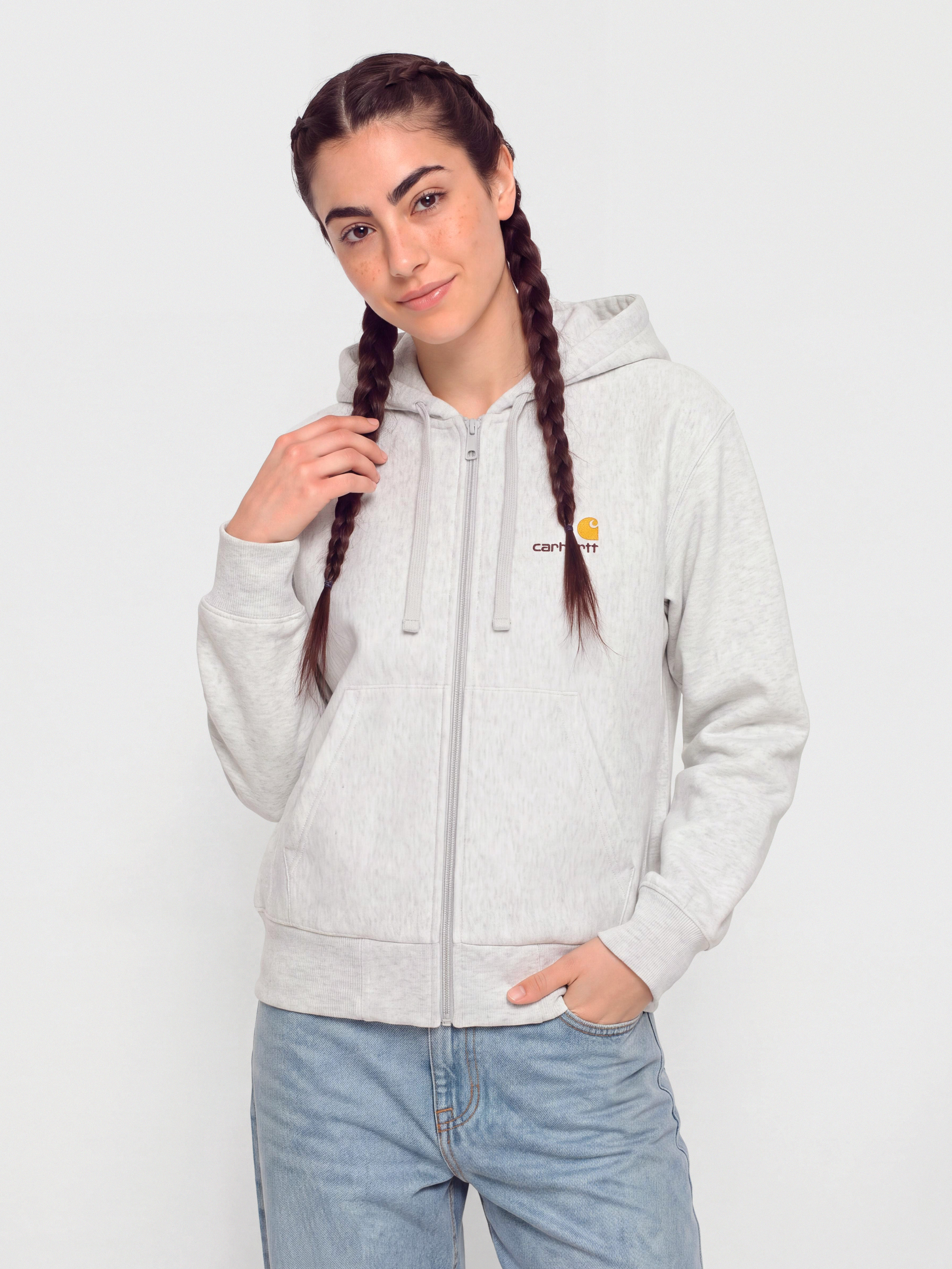 u0425u0443u0434u0456 Carhartt WIP American Script ZHD Wmn (ash heather)