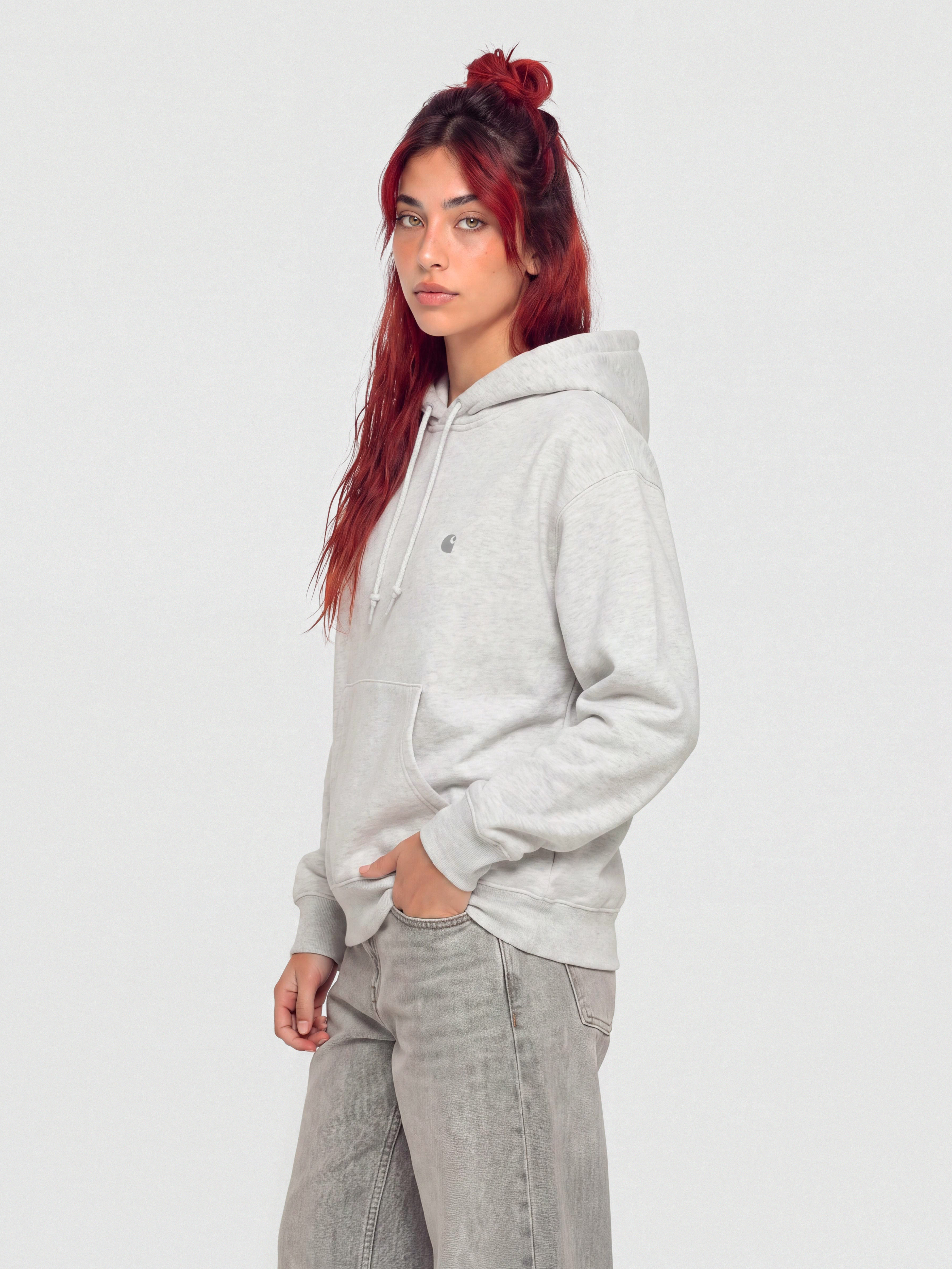 Худі Carhartt WIP Casey HD Wmn (ash heather/silver)