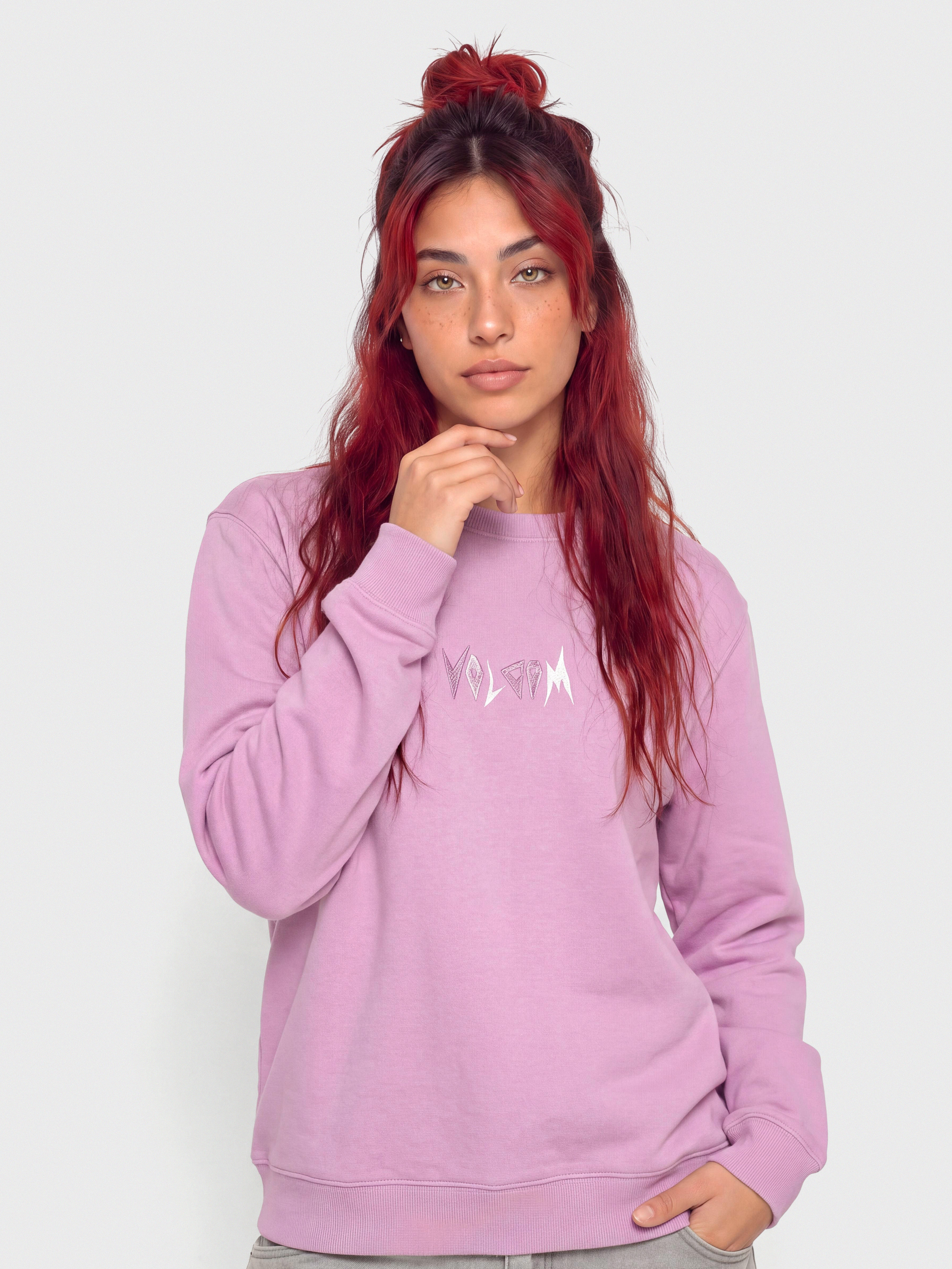 Світшот Volcom Spikstone Crew Wmn (iris purple)