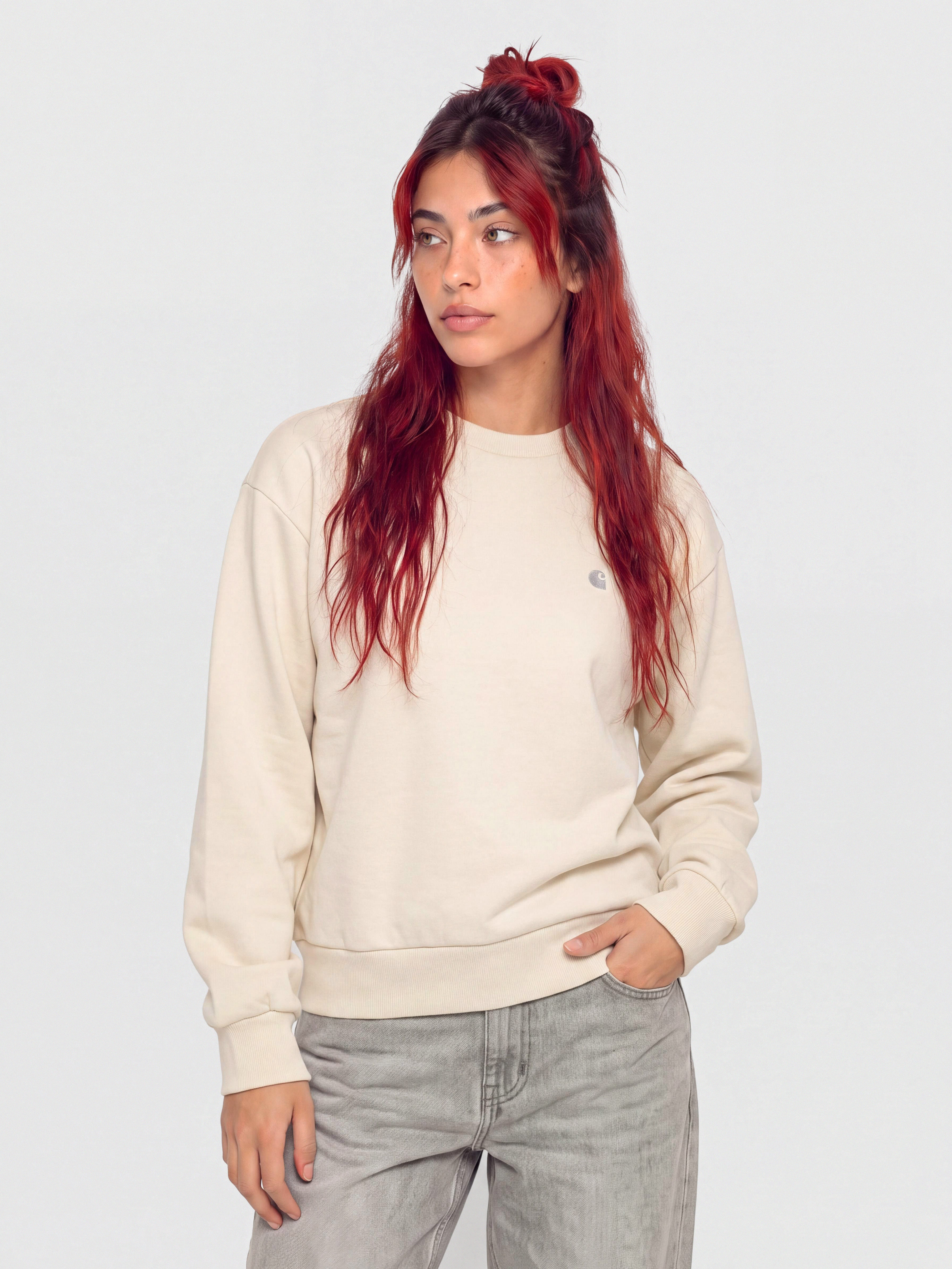 Світшот Carhartt WIP Casey Wmn (cinnerus/silver)