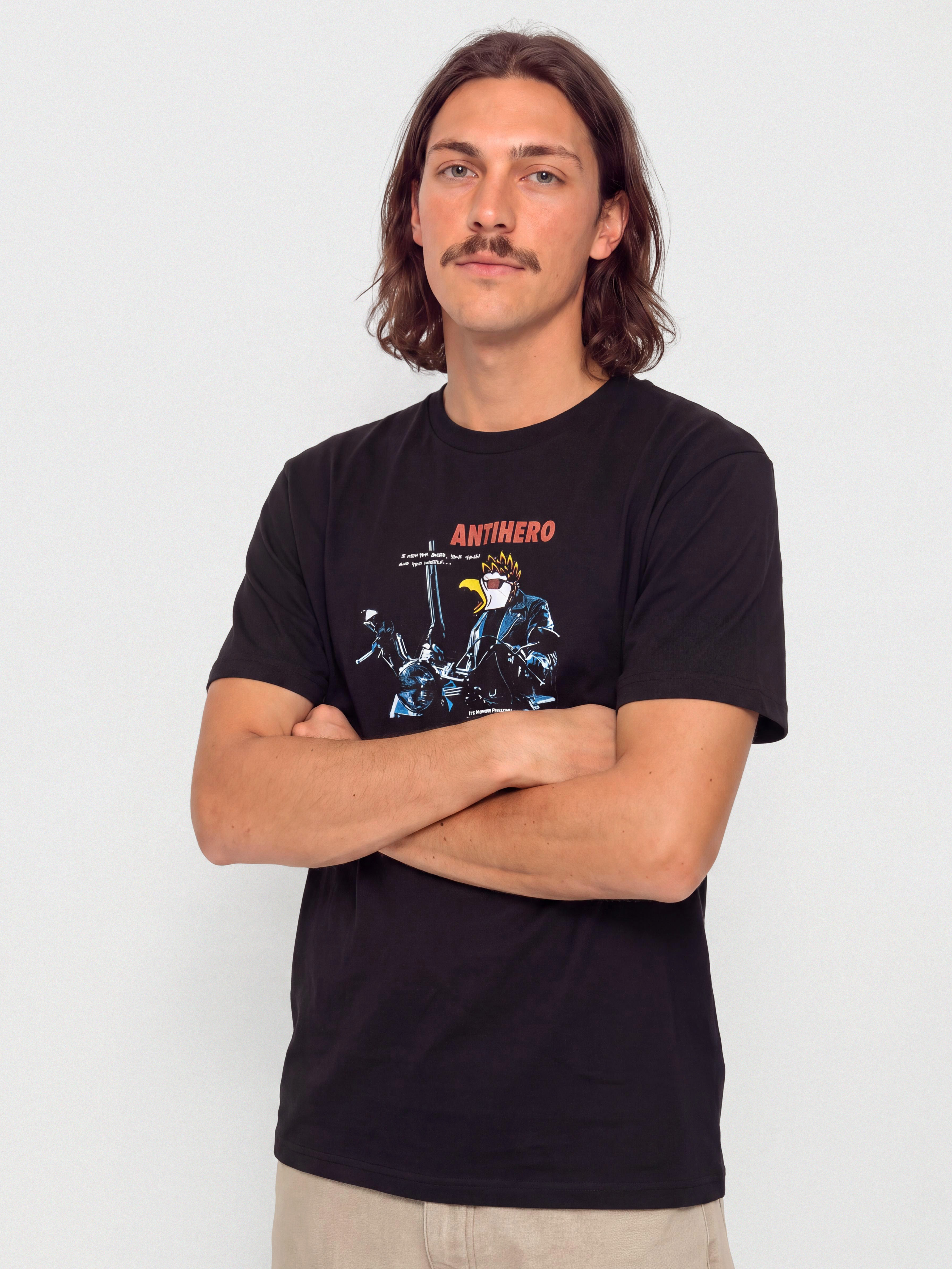 Футболка Antihero Eaglenator (black w/multi color print)