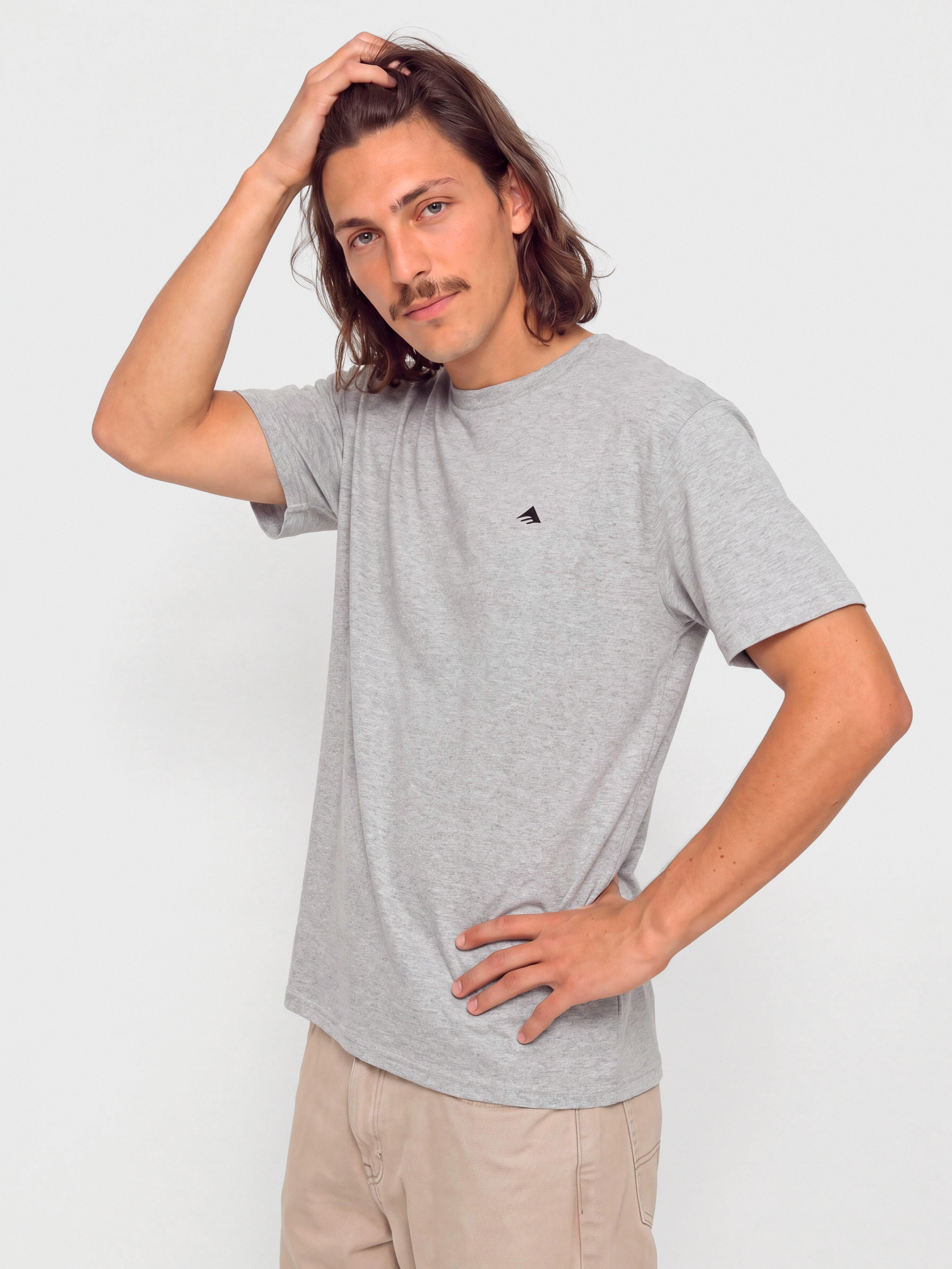 Футболка Emerica Justified Triangle (grey/heather)