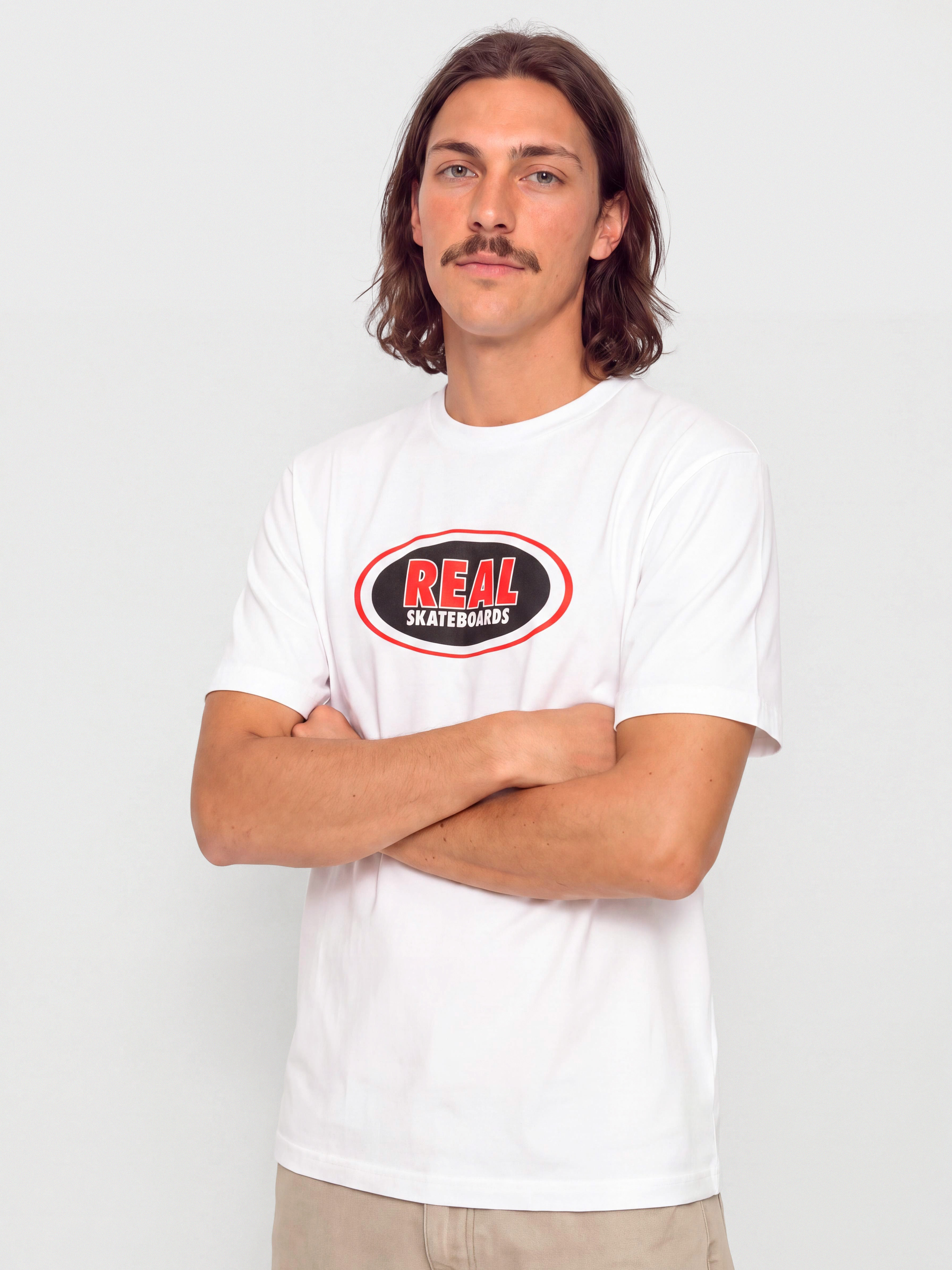 Футболка Real Oval (white/red/black)