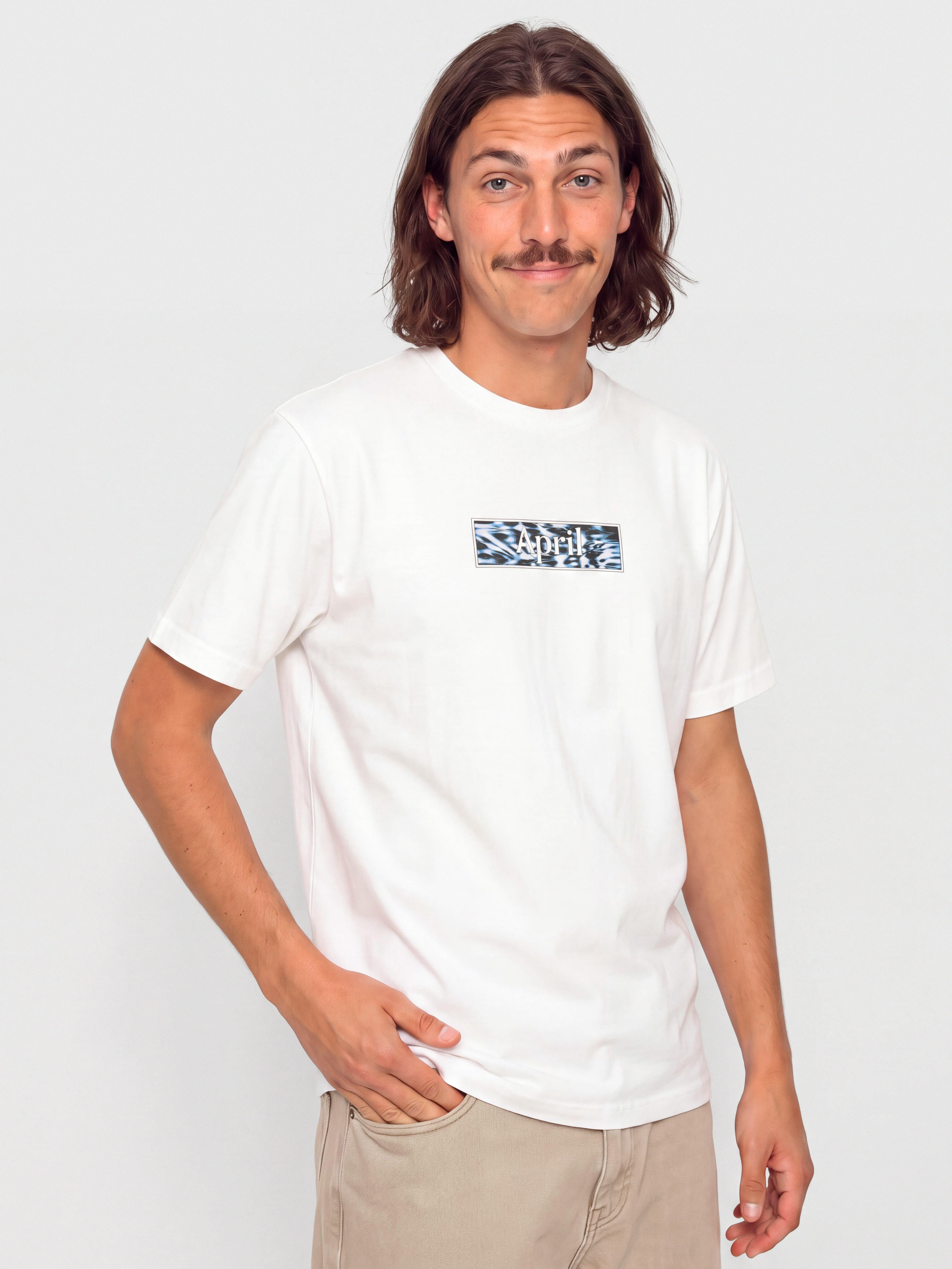Футболка April Skateboards Liquid (white)