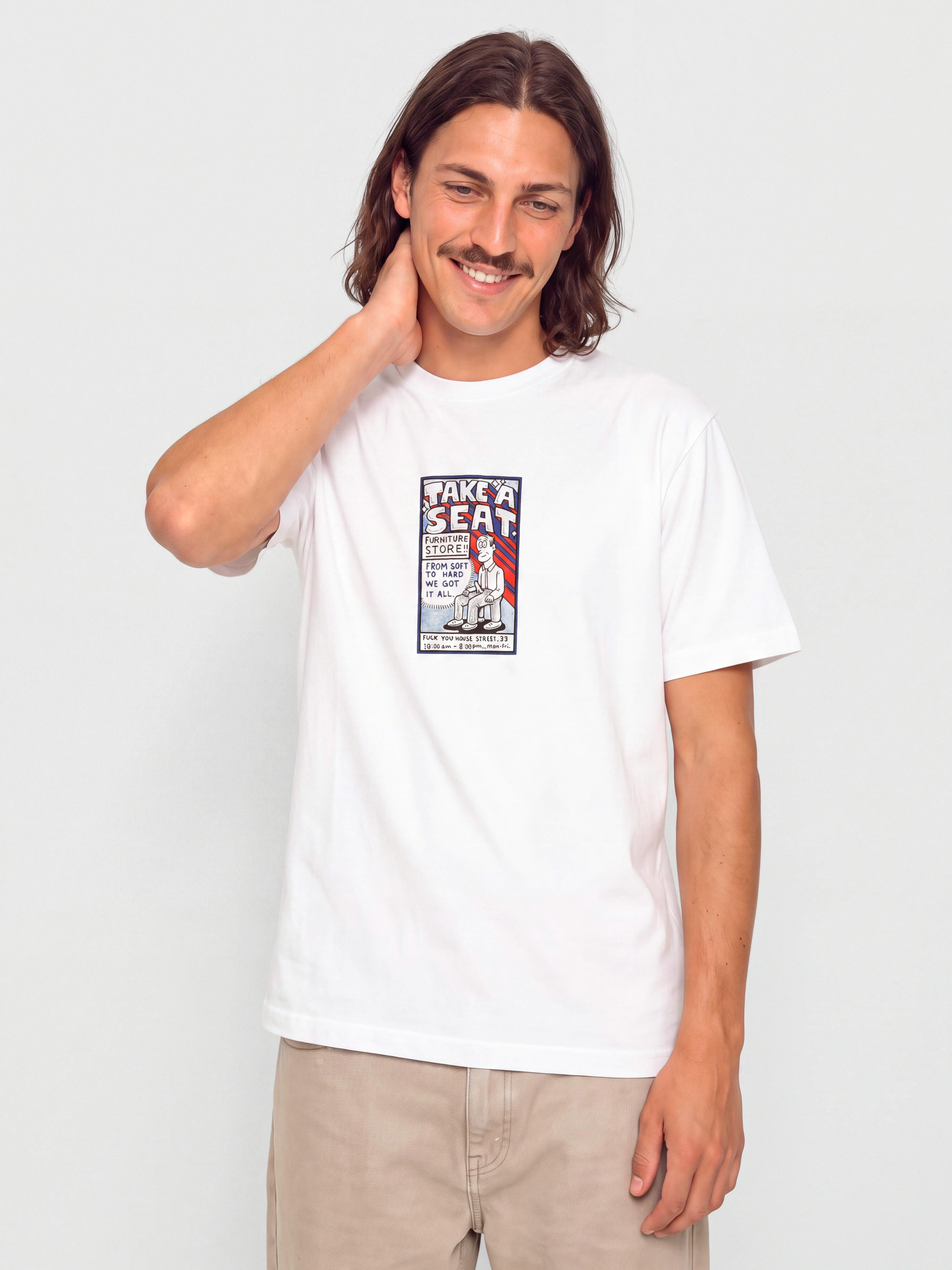 Футболка Polar Skate Take A Seat (white)