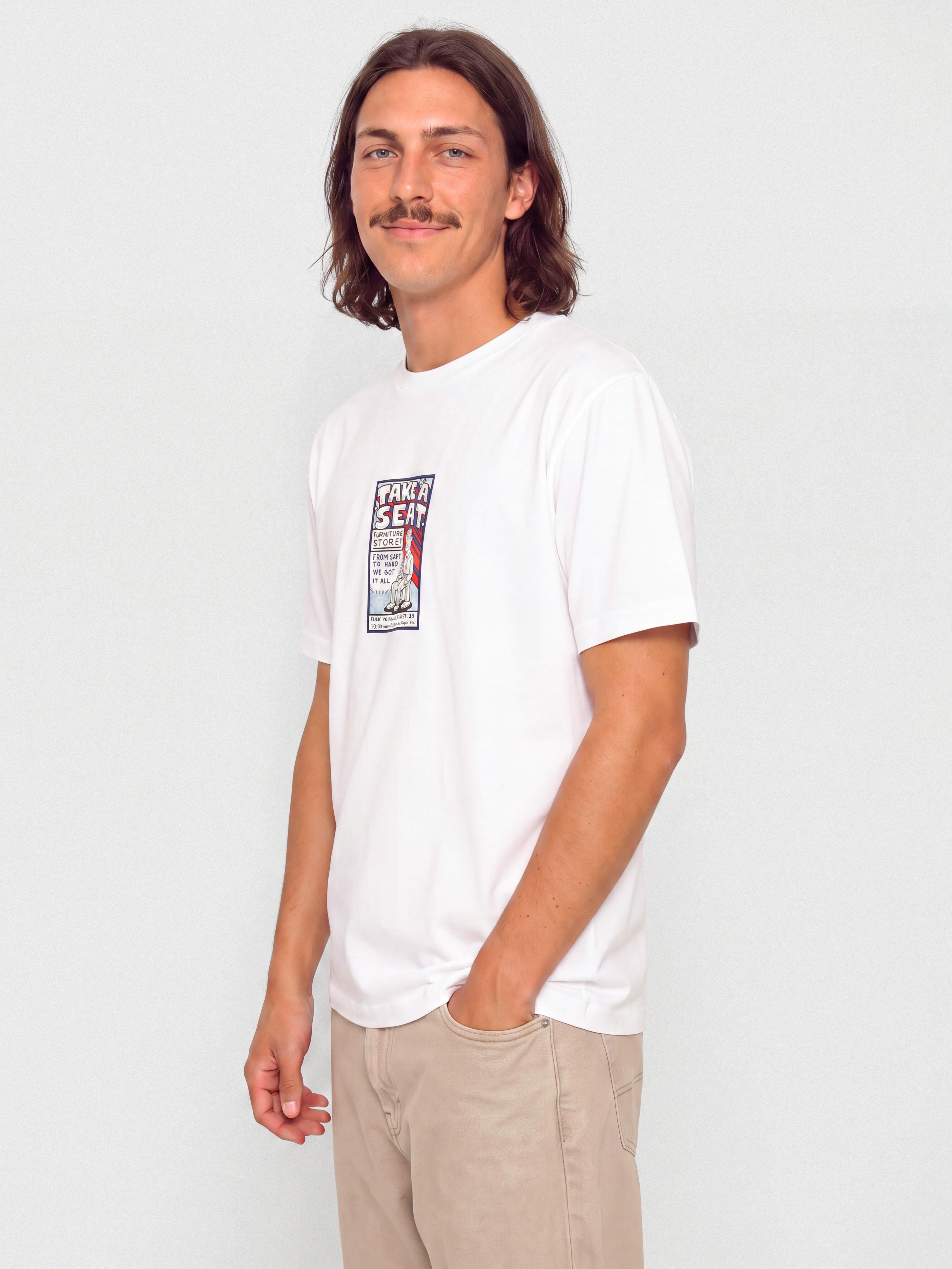 Футболка Polar Skate Take A Seat (white)