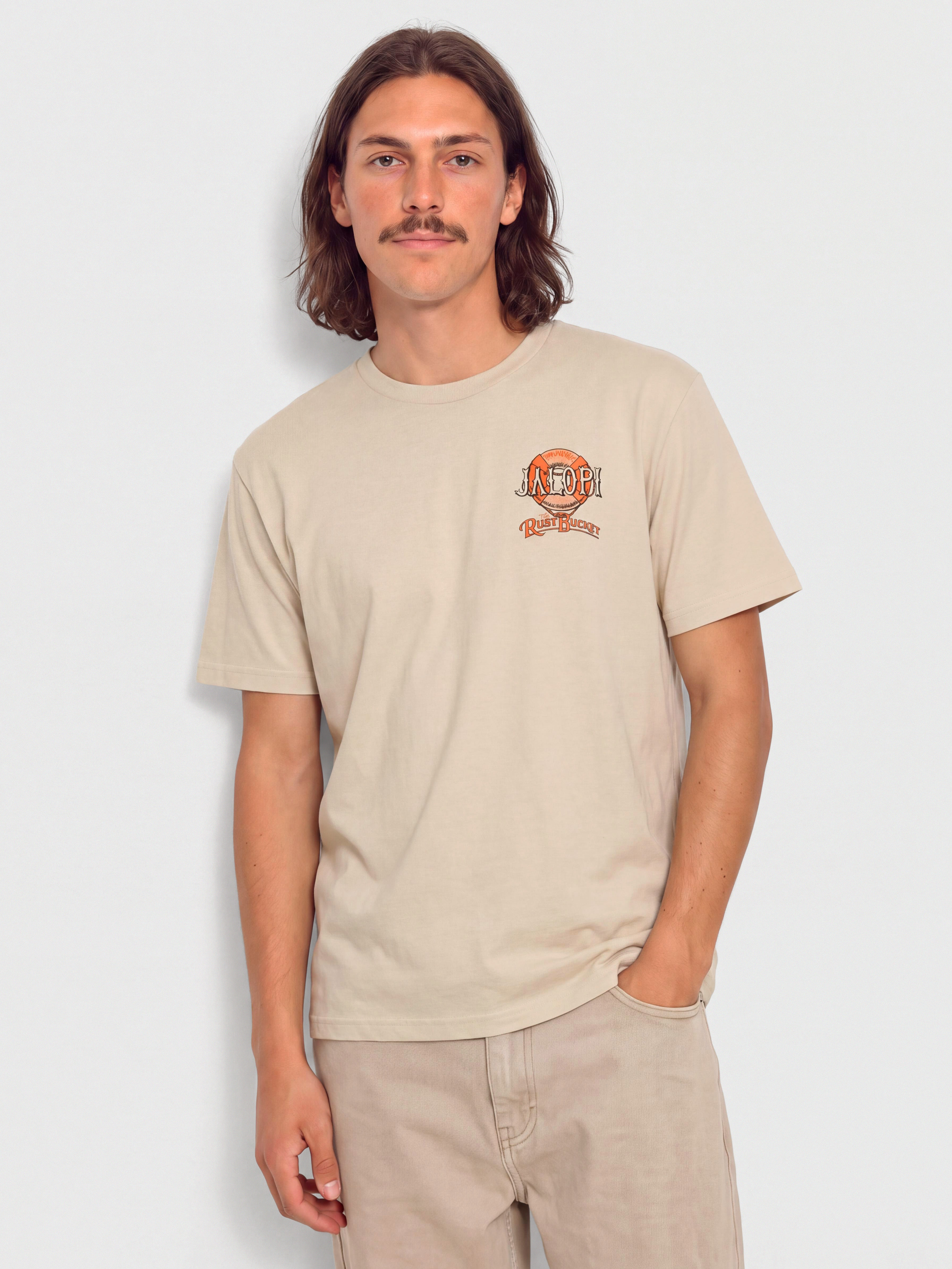 Футболка Antihero The Rustbucket (heather bone w/multi color prints)