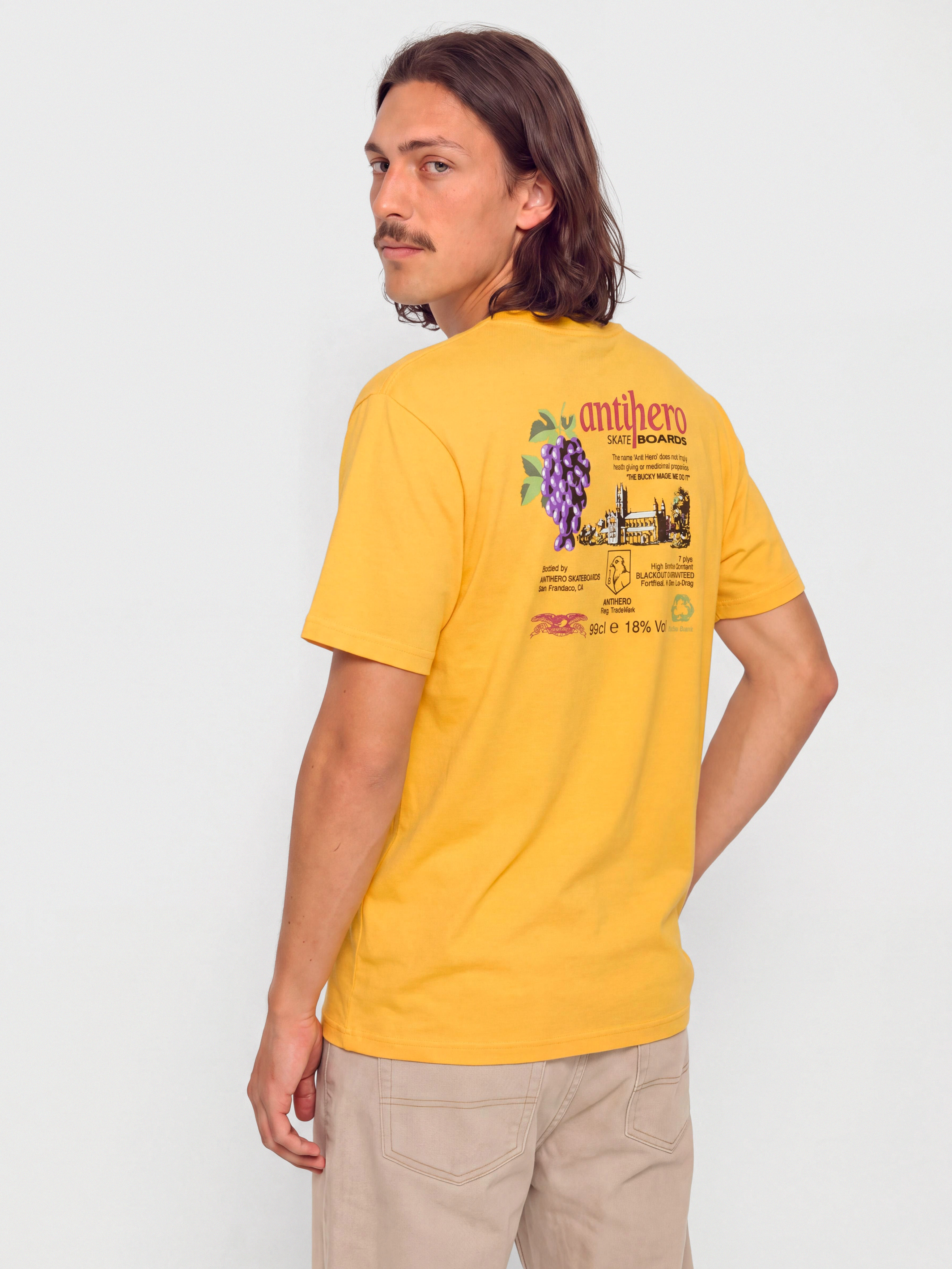 Футболка Antihero The Bucky (gold w/multi color prints)