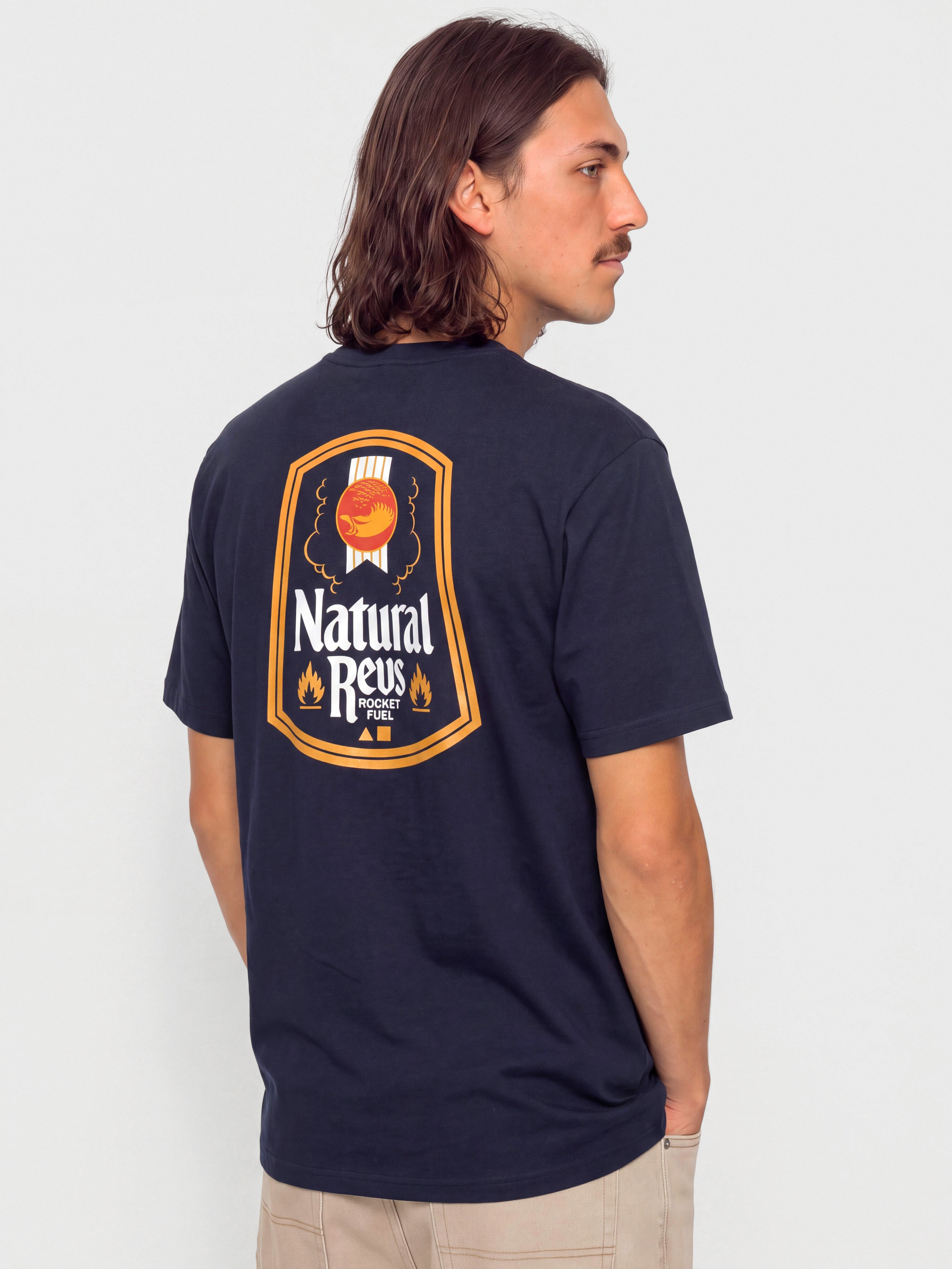 Футболка Antihero Natty Revs (navy w/multi color prints)