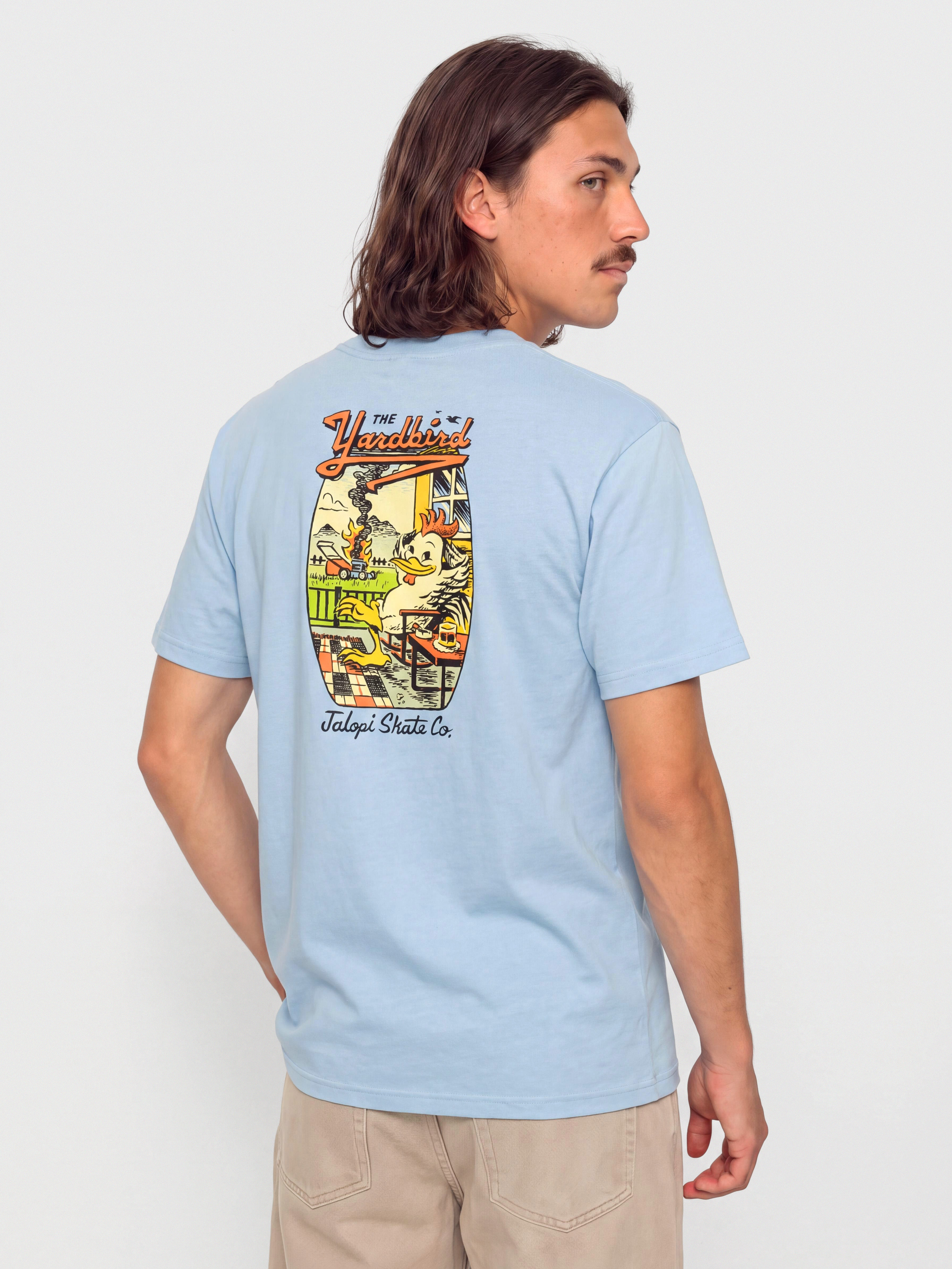Футболка Antihero Jalopi Yardbird (heather light blue)