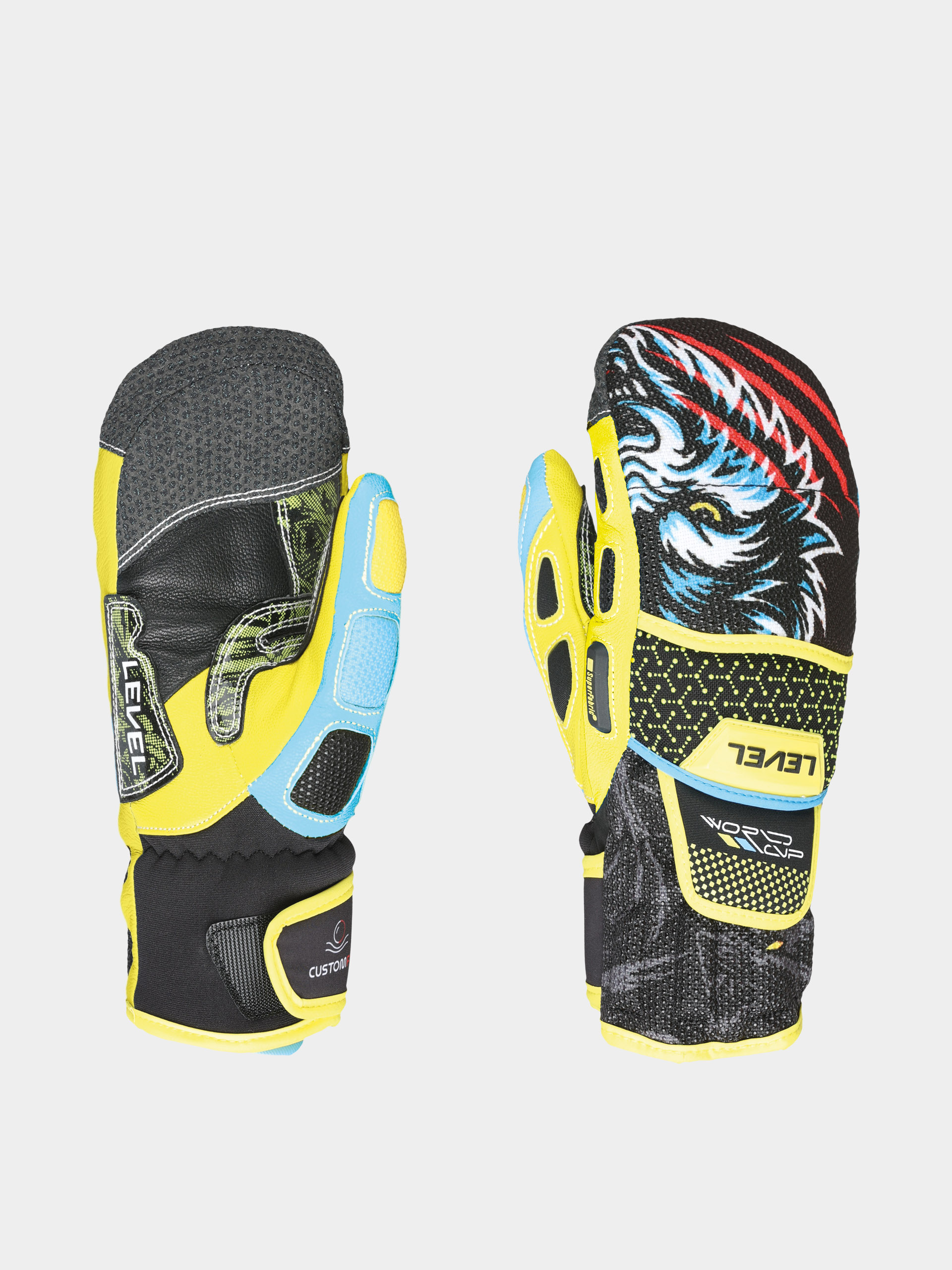 Рукавиці Level Worldcup Jr Cf Mitt JR (yellow blue)