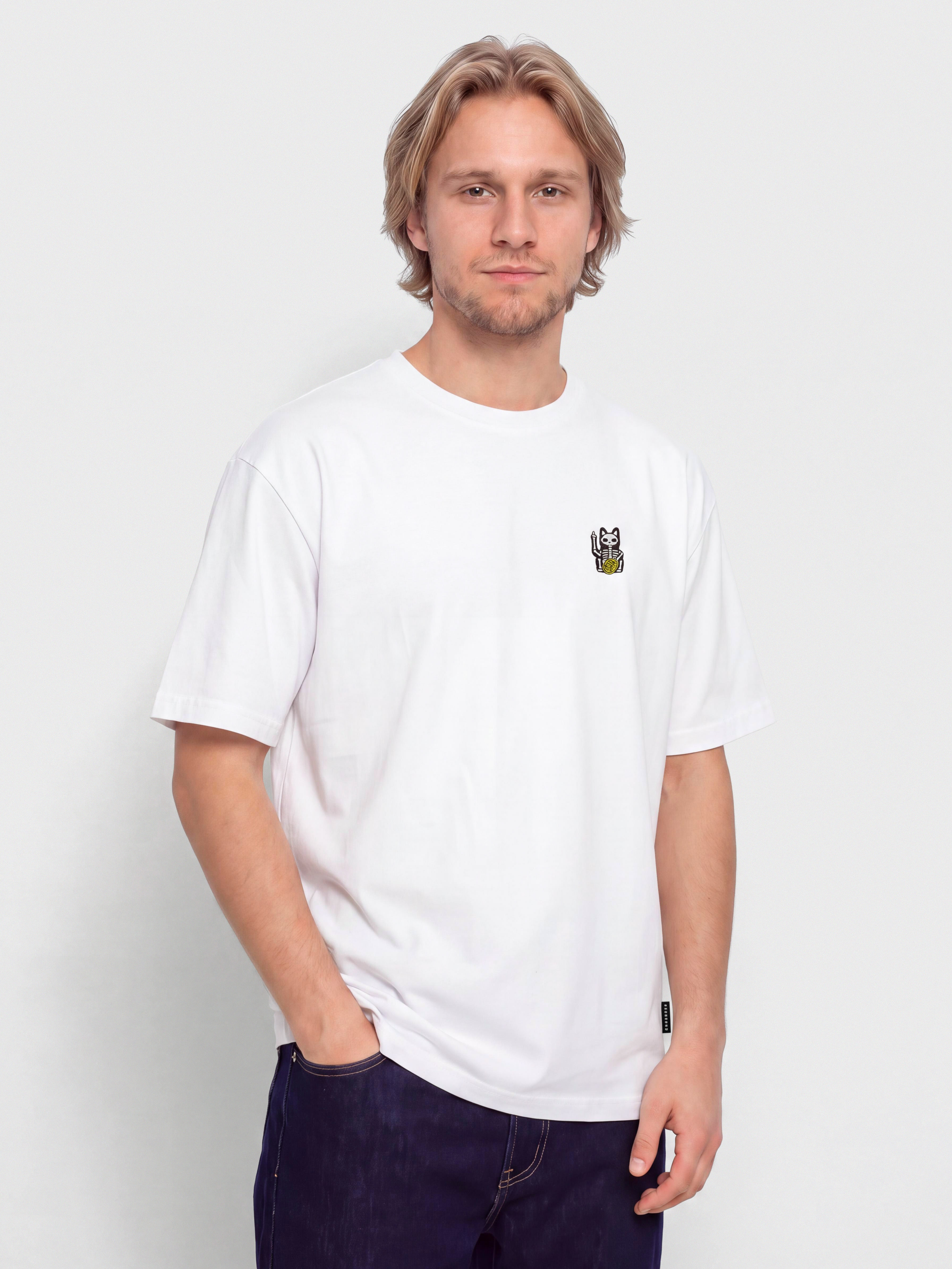 Футболка Iriedaily Bone Cat (white)