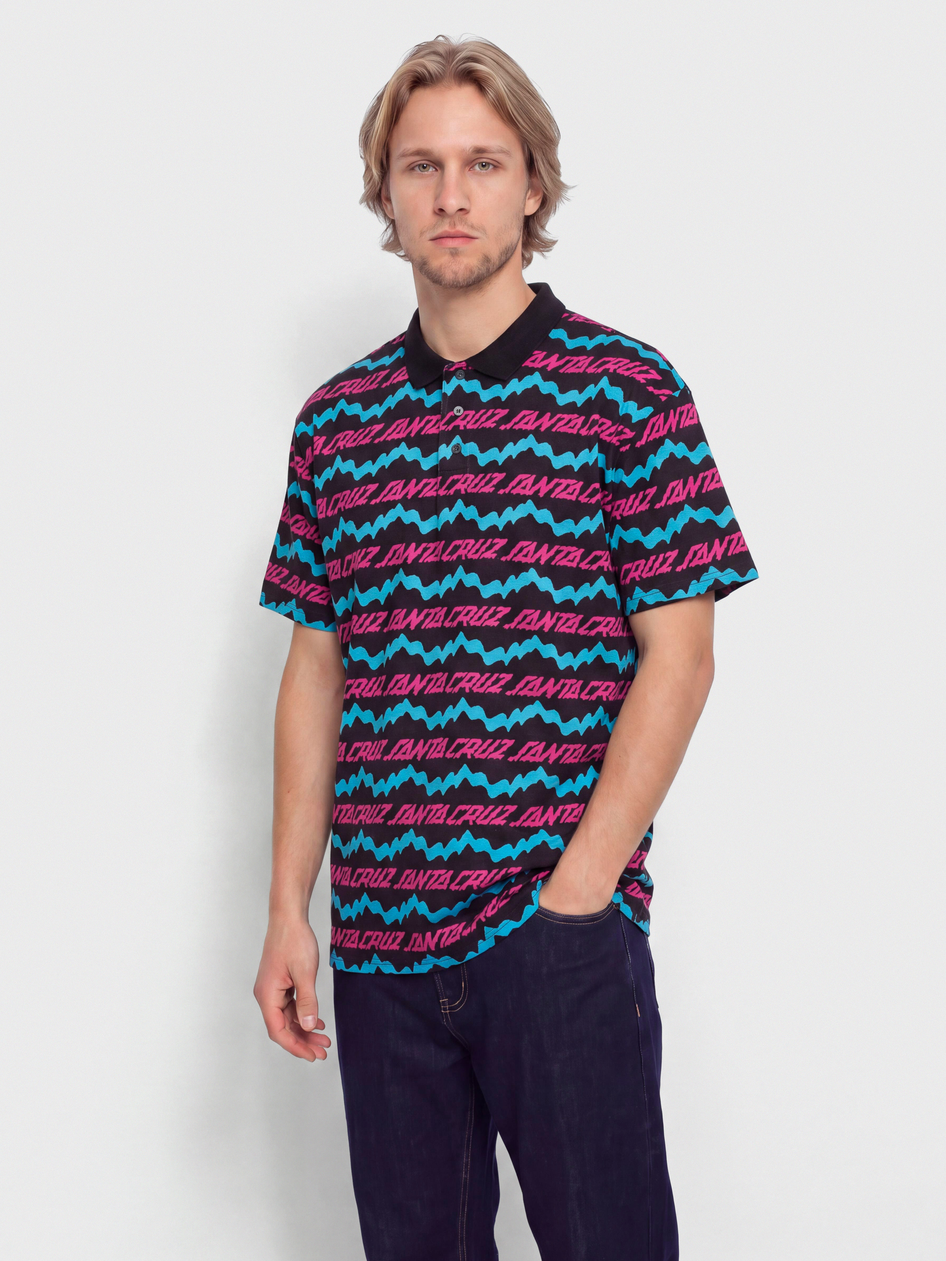 Футболка Santa Cruz Slime Drip Polo (black)