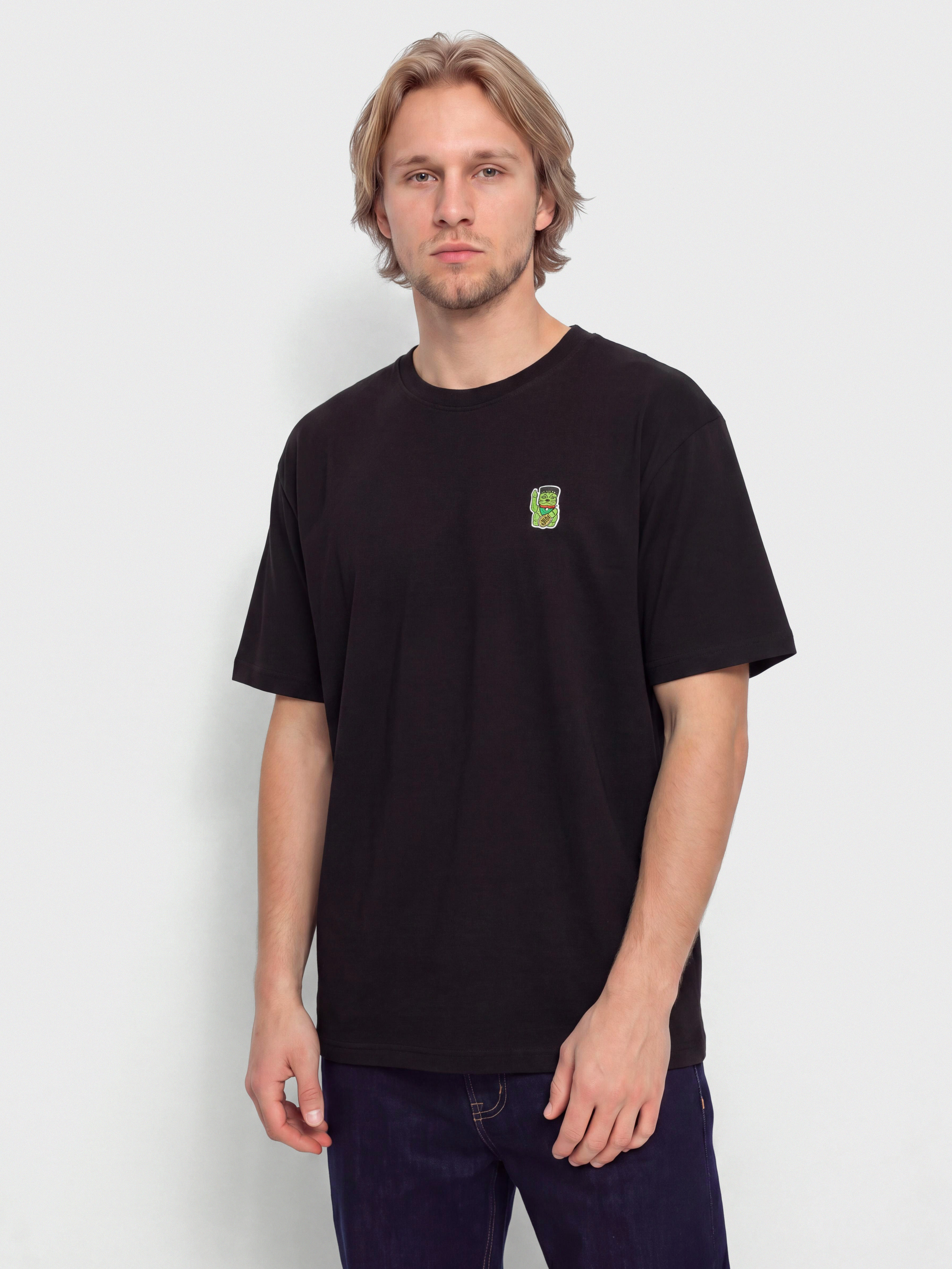 Футболка Iriedaily Franken Cat (black)