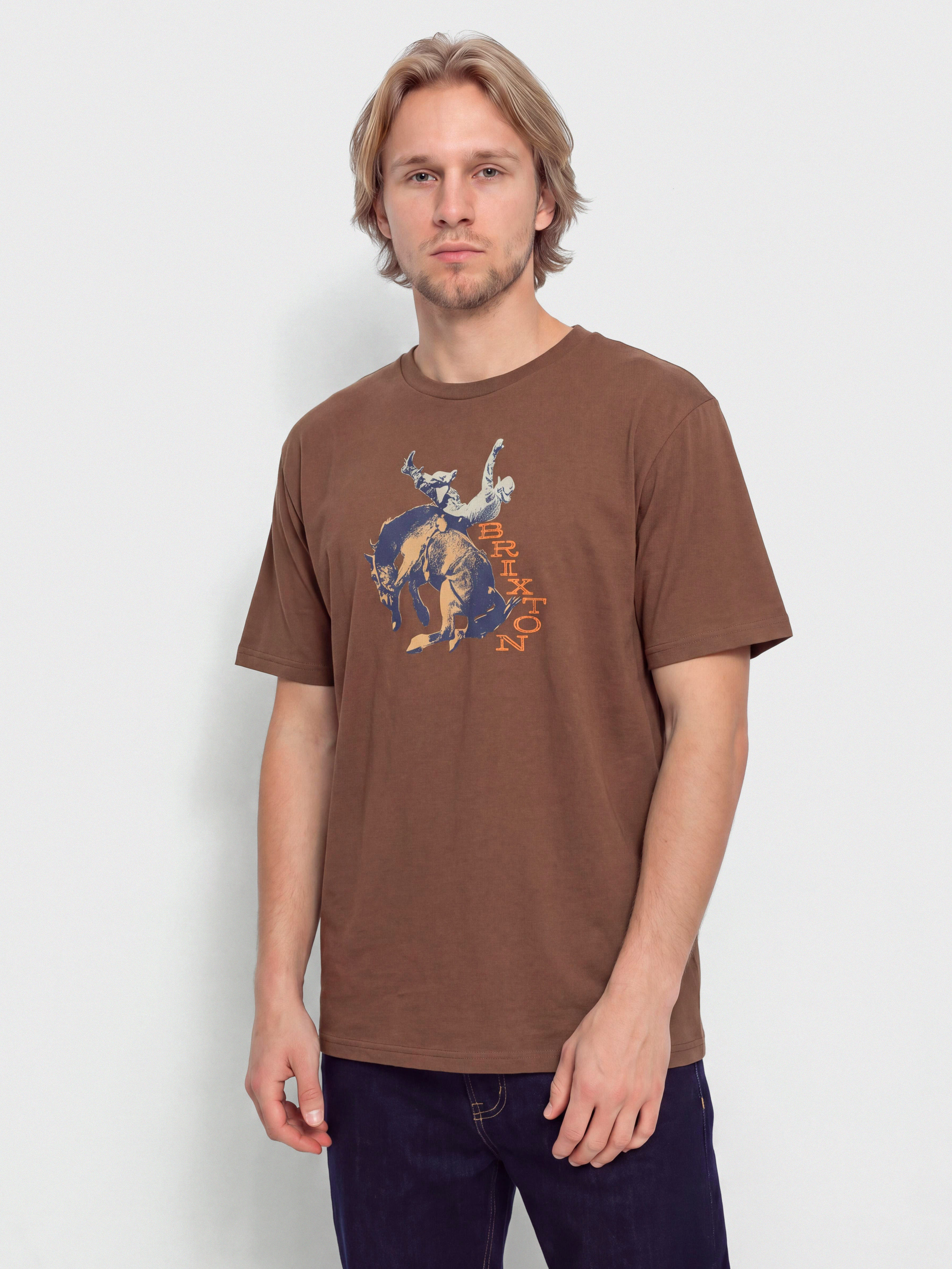 Футболка Brixton Rowdy Tlrt (pinecone brown)