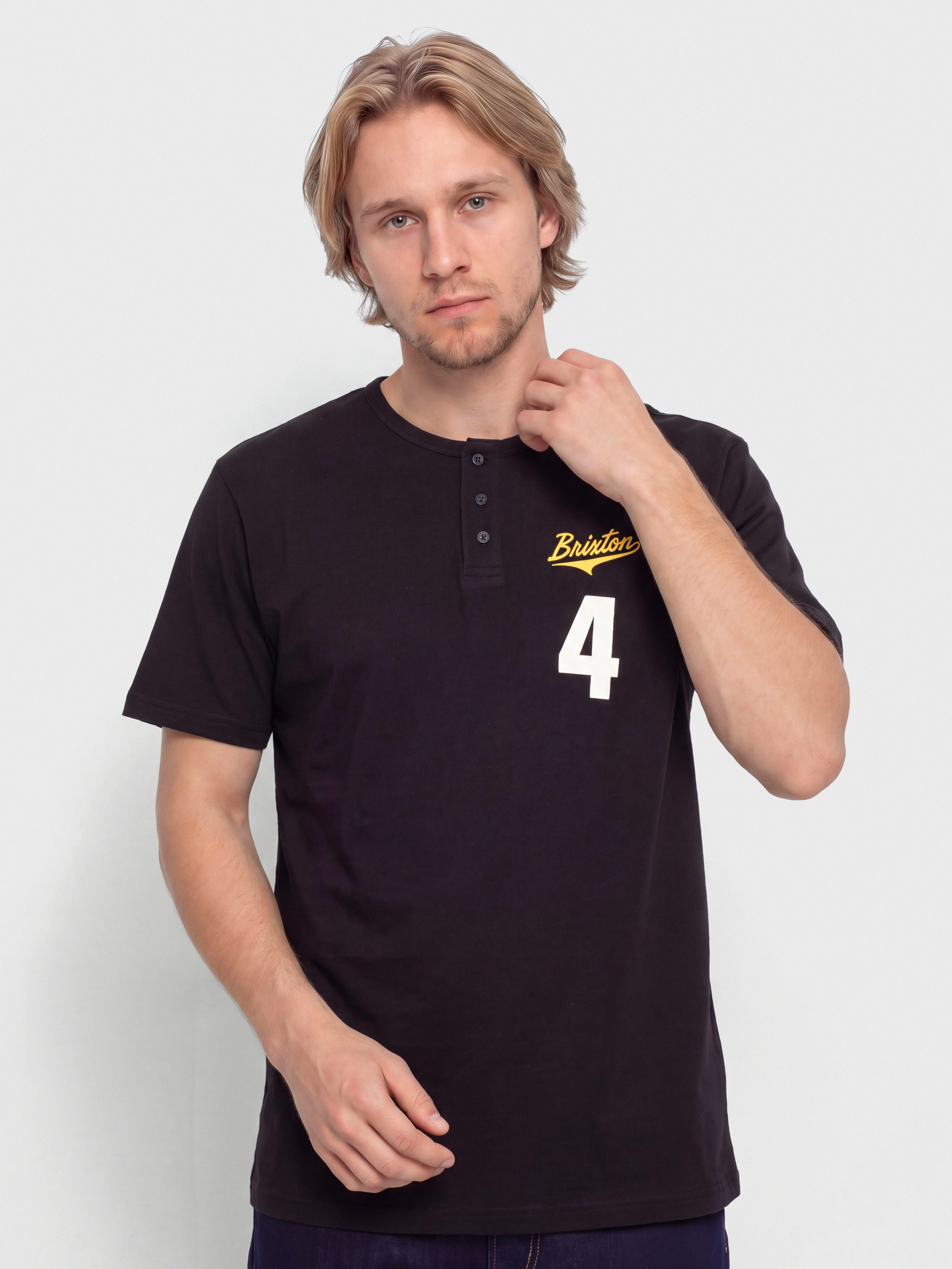 Футболка Brixton The League Baseball (black/black)