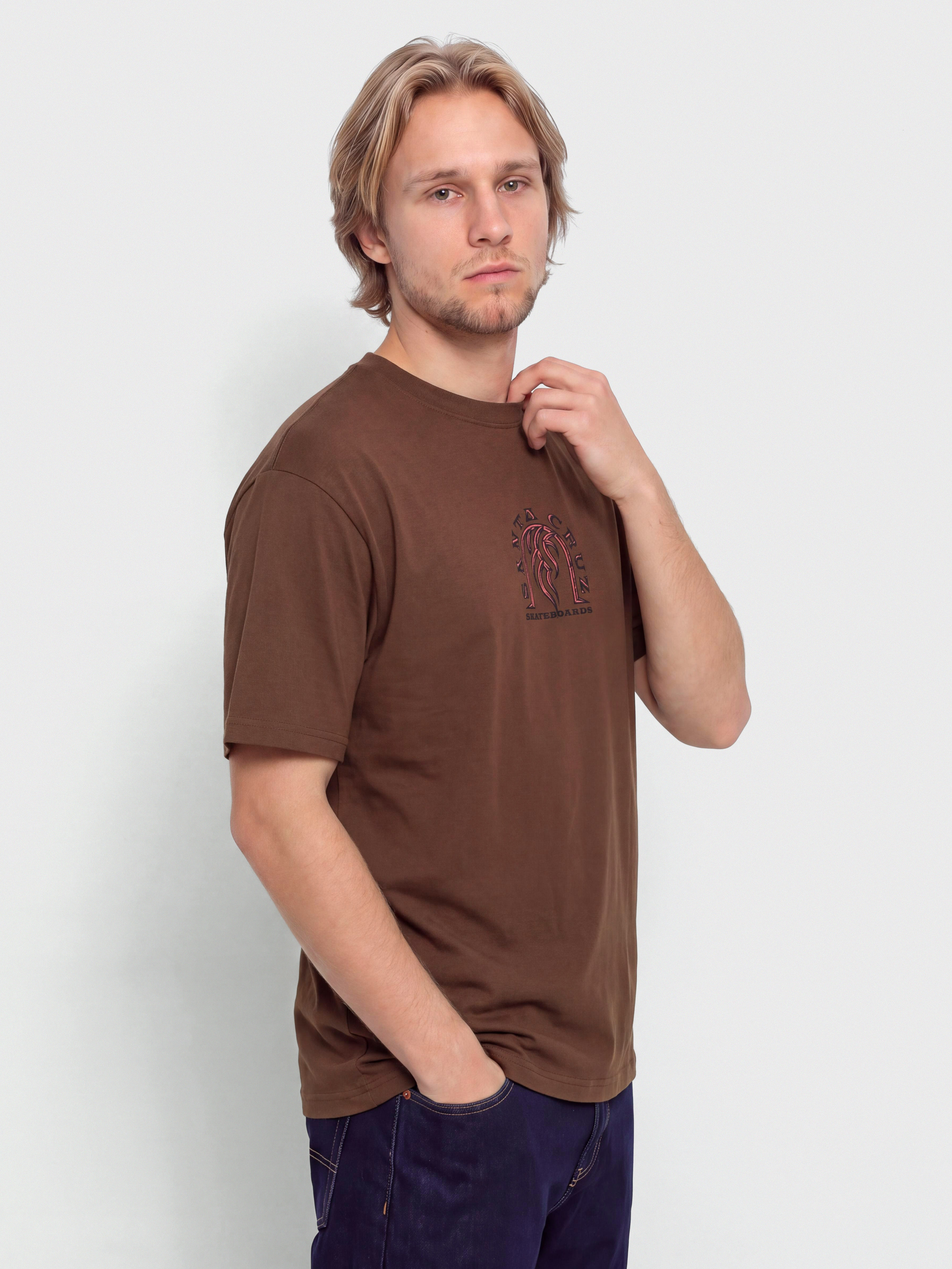 Футболка Santa Cruz Dressen Tribal Arch Front (coffee)