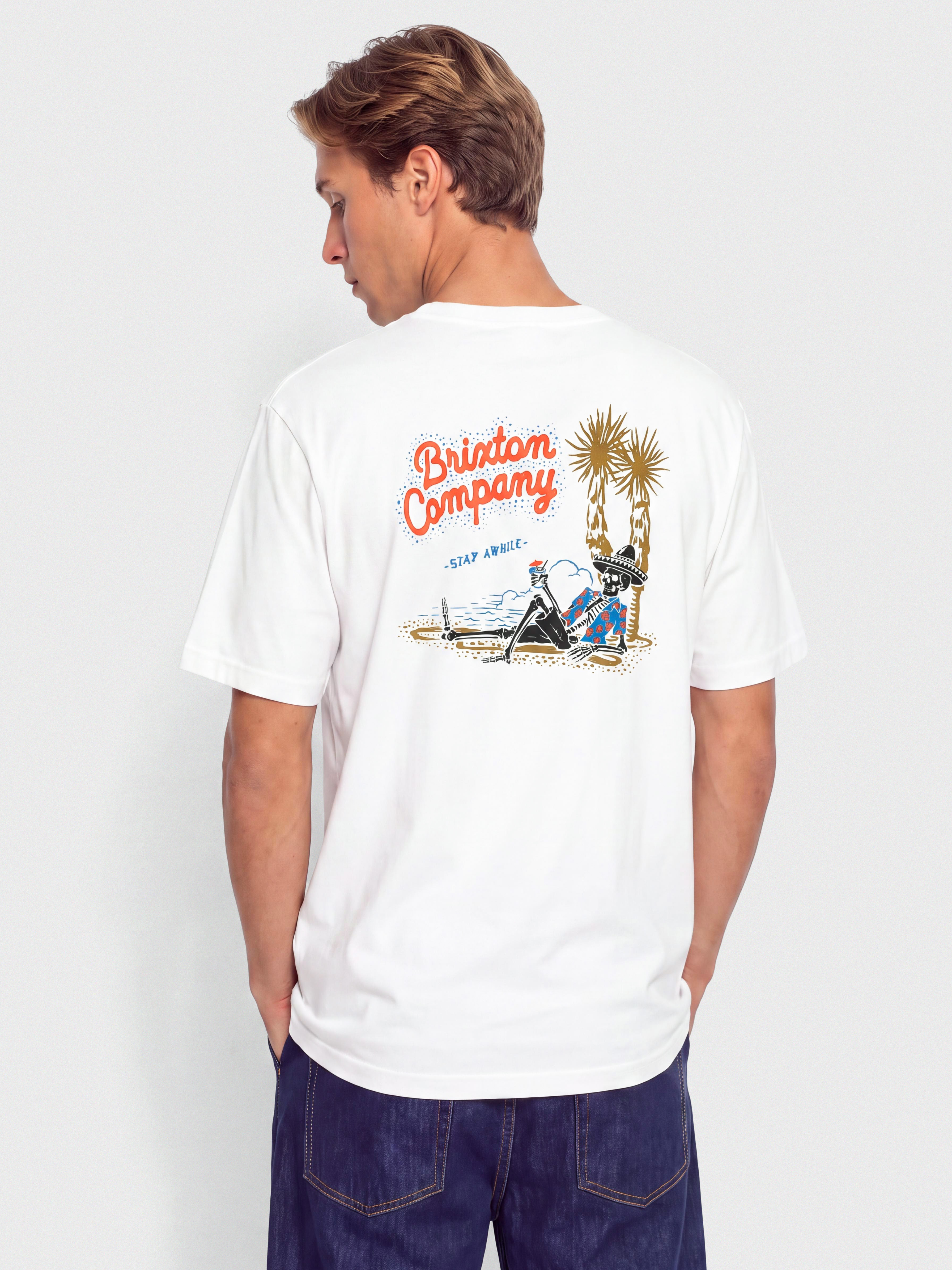 Футболка Brixton Stay While Std (white)