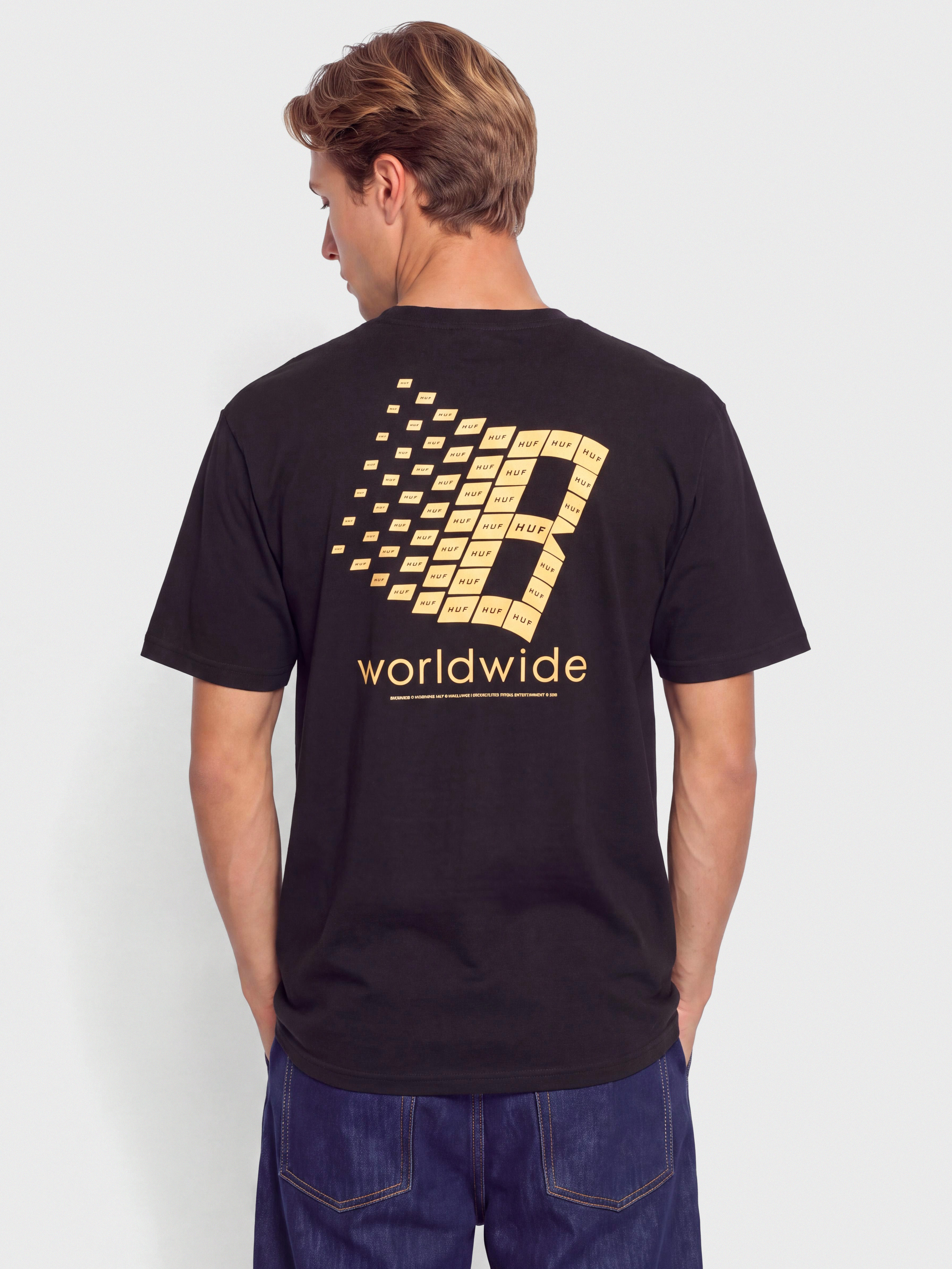 Футболка HUF X Bronze Worldwide (black)