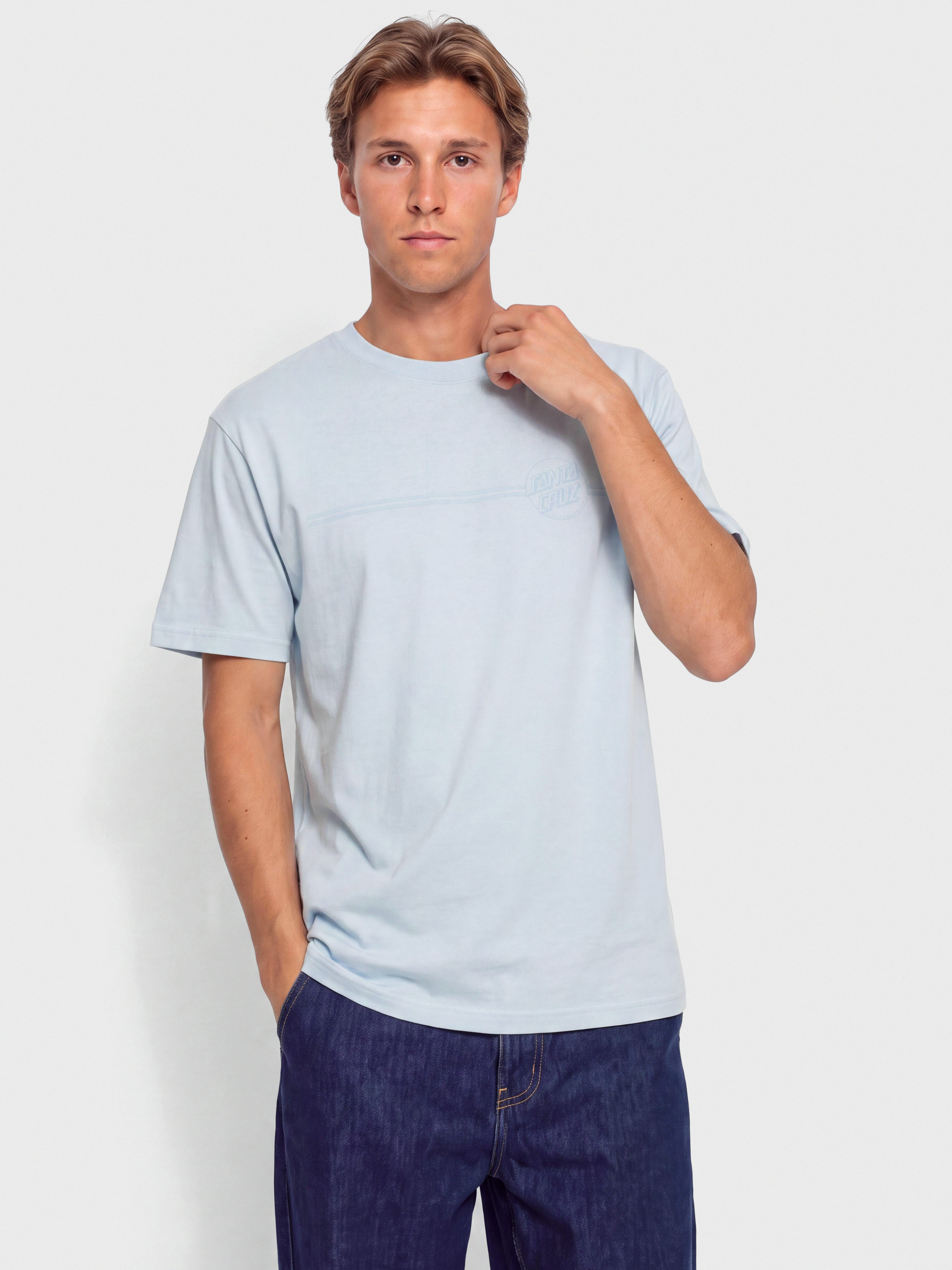 Футболка Santa Cruz Tonal Opus Dot Stripe (fresh blue)