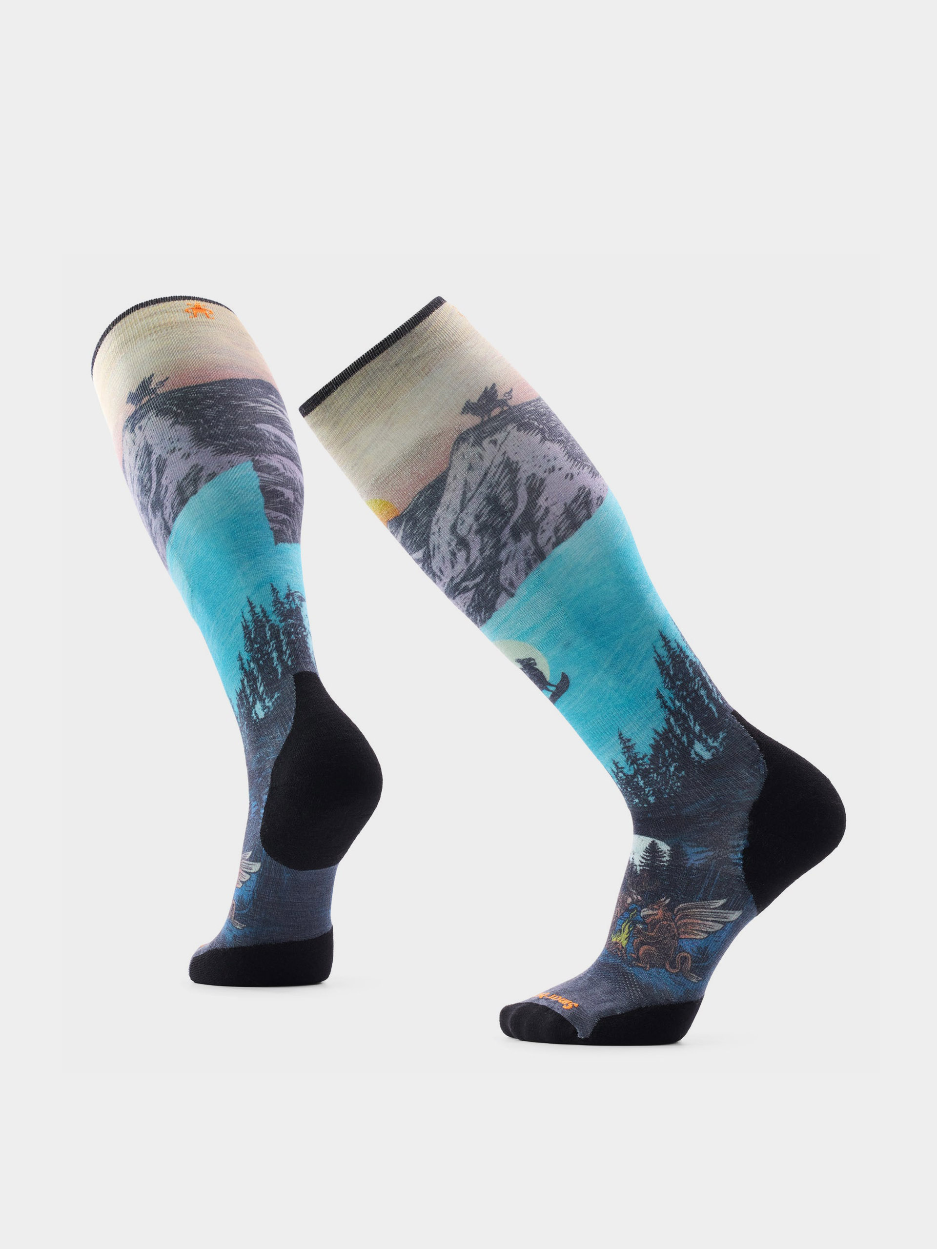 Шкарпетки Smartwool Ski Targeted Cushion Winter Phase Print Otc (purple dawn)