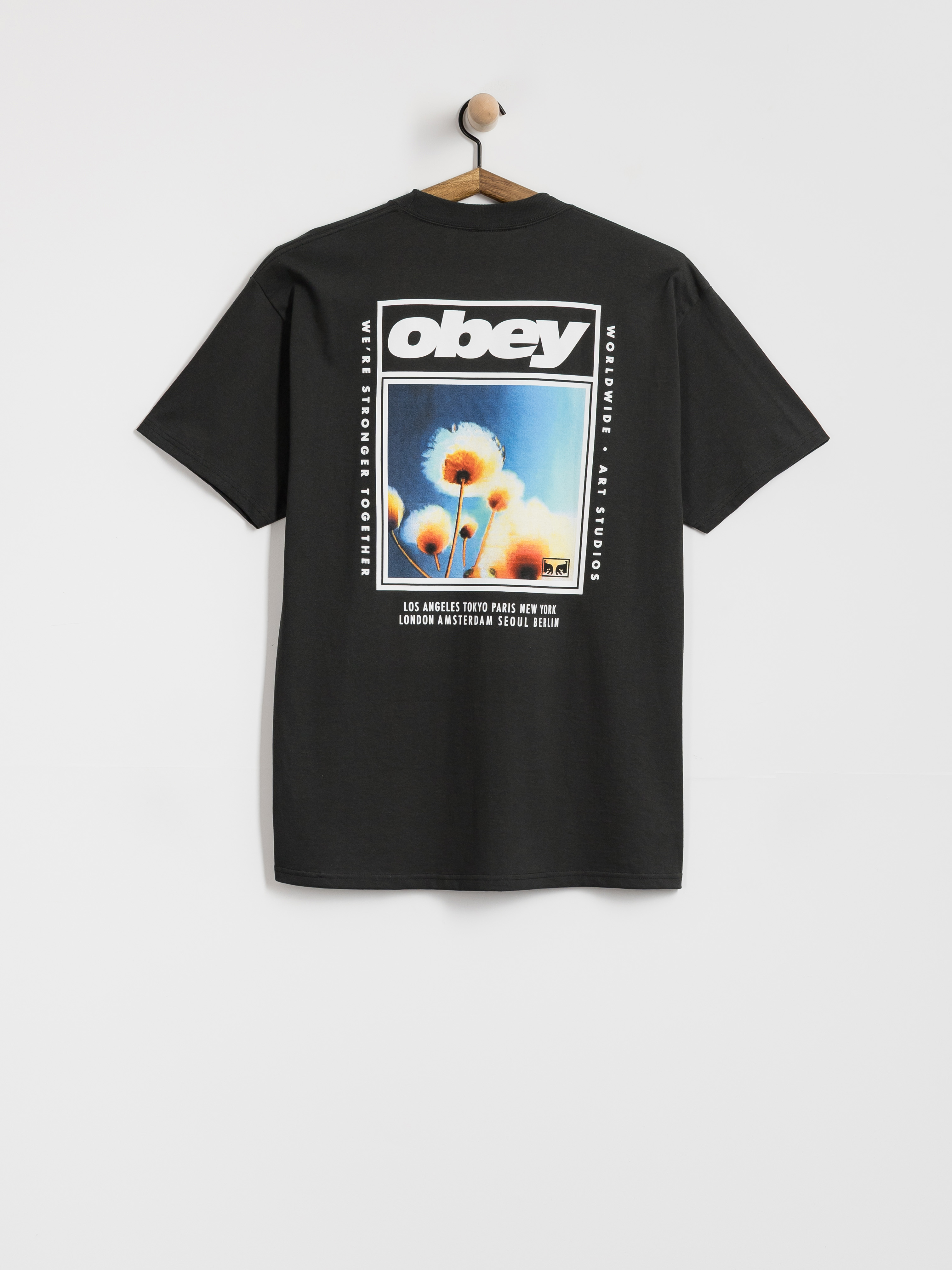 Футболка OBEY Stronger Together (vintage black)