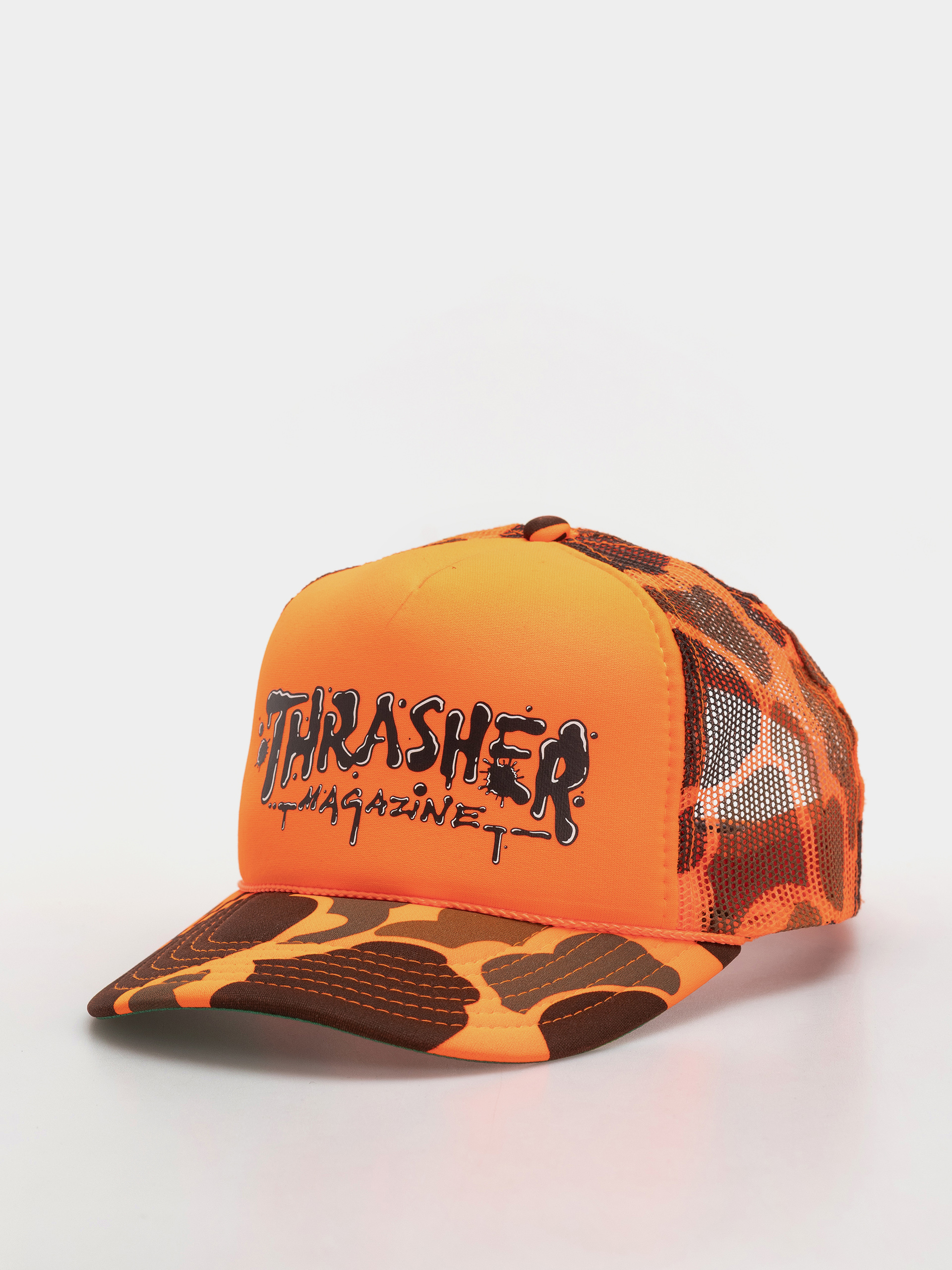 Кепка Thrasher Wet Paint Trucker (orange camo)