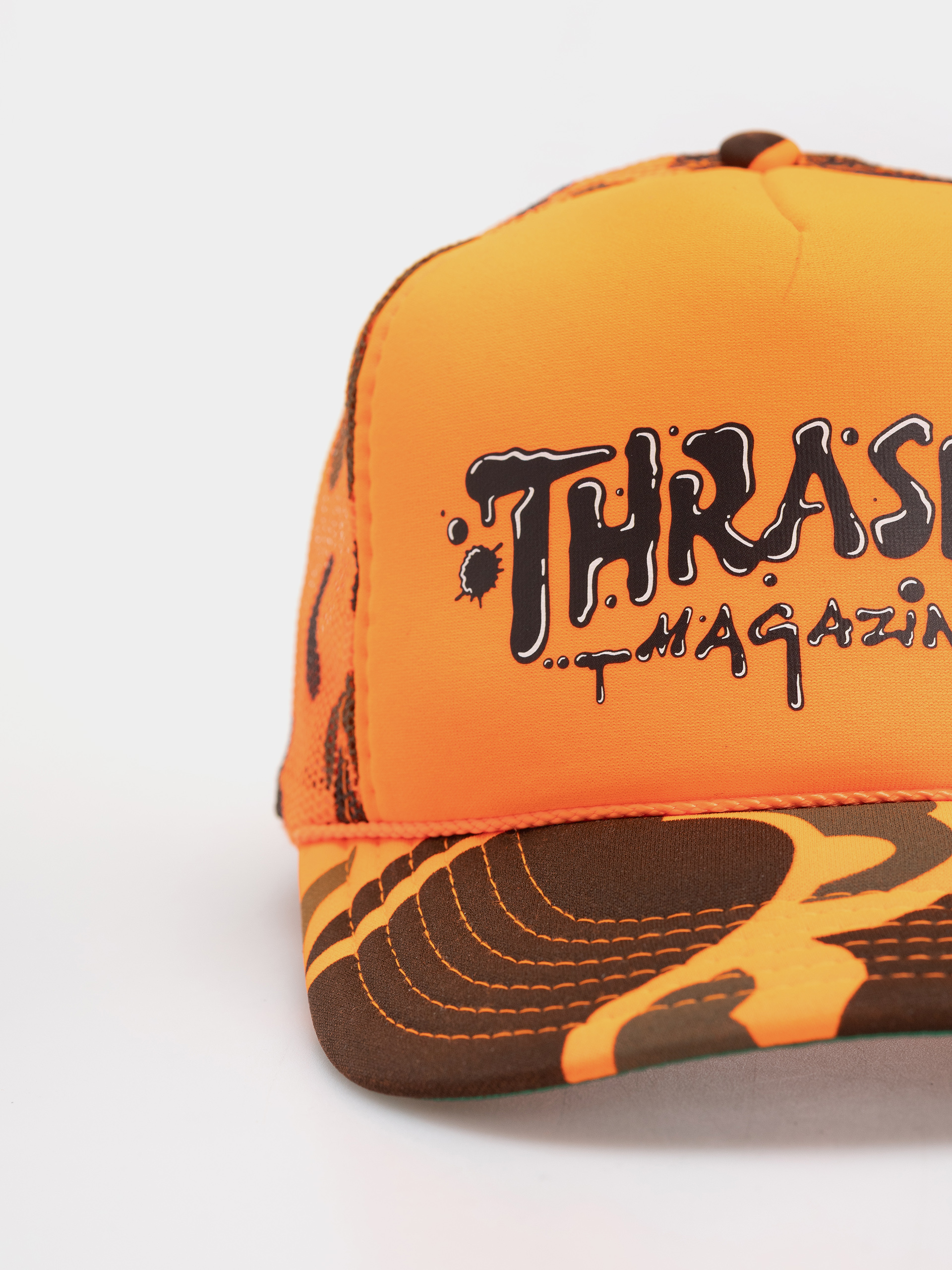 Кепка Thrasher Wet Paint Trucker (orange camo)