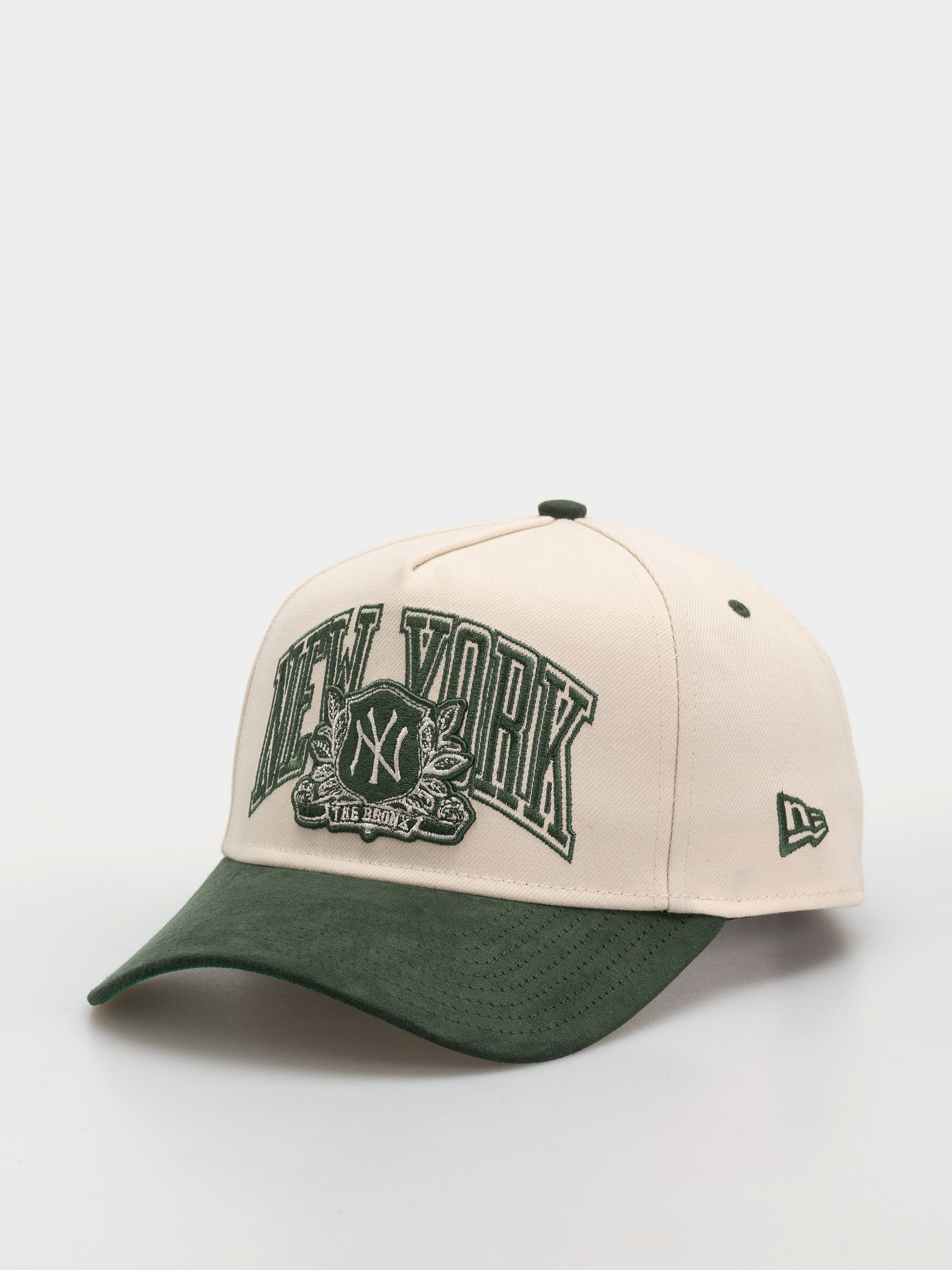Кепка New Era Wordmark Suede Eframe New York Yankees (light cream/green)