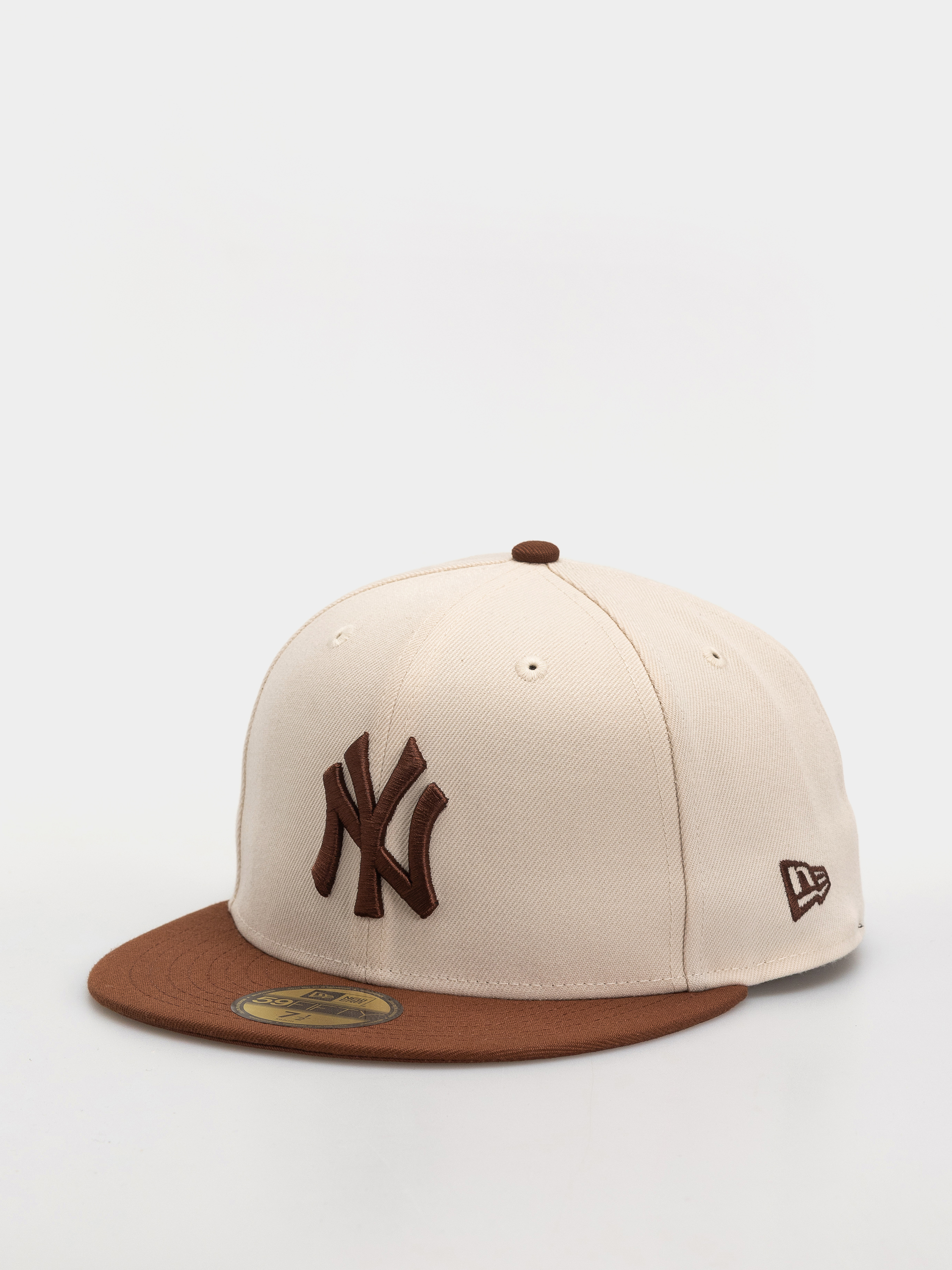Кепка New Era Colour Block League Essential 59Fifty New York Yankees (light cream/brown)