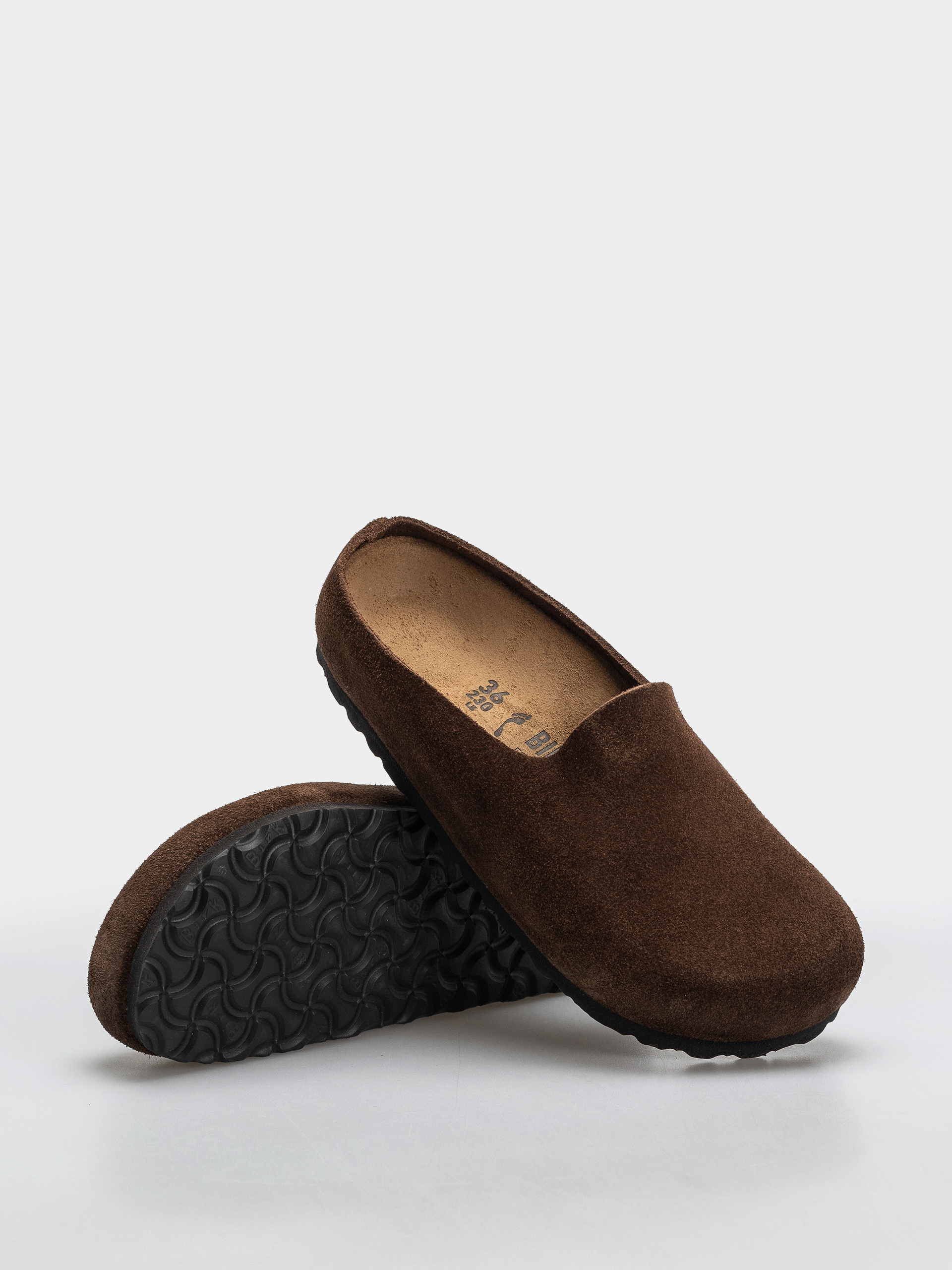 Шльопанці Birkenstock Amsterdam Wrapped Suede Leather Narrow (carafe)