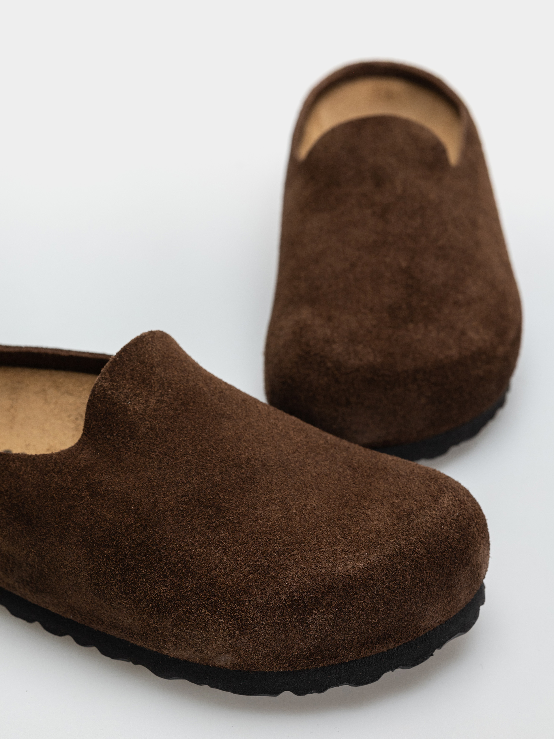Шльопанці Birkenstock Amsterdam Wrapped Suede Leather Narrow (carafe)