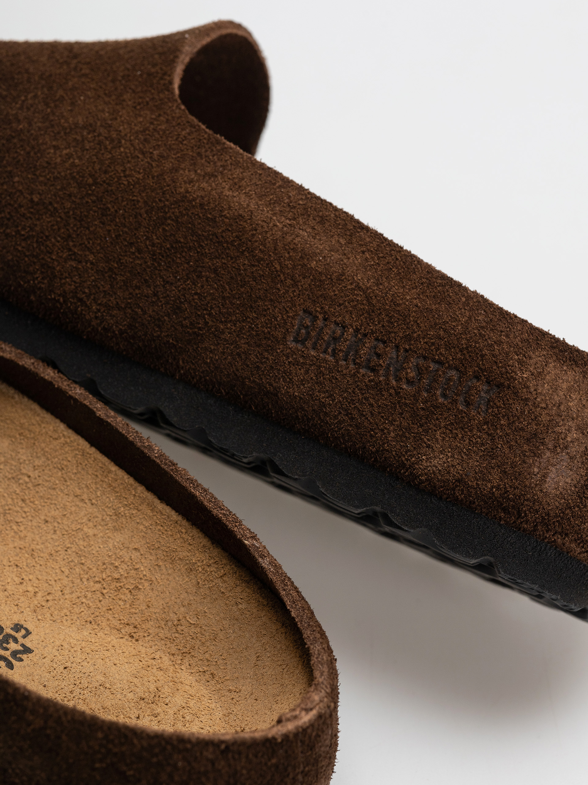 Шльопанці Birkenstock Amsterdam Wrapped Suede Leather Narrow (carafe)