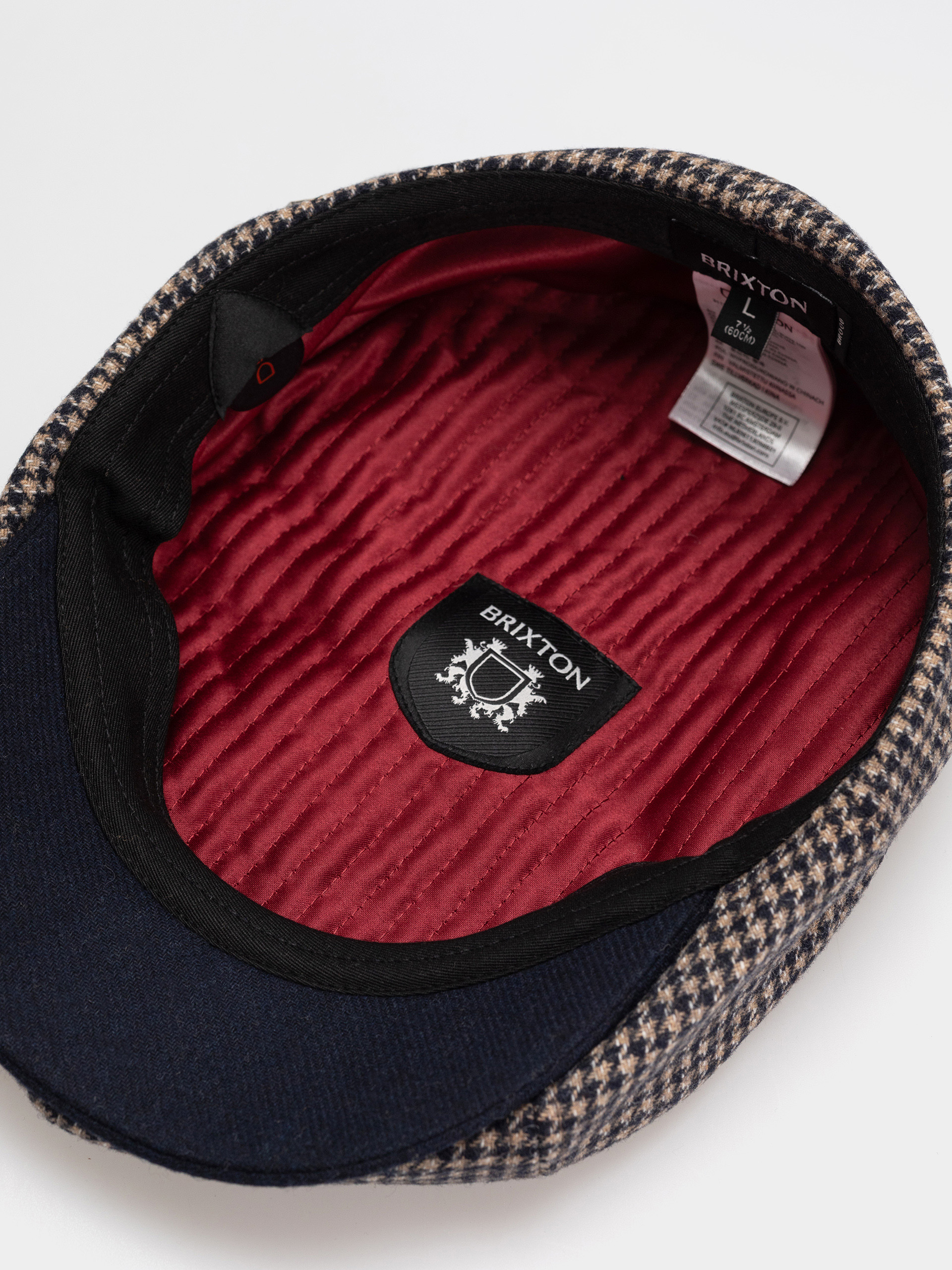 Кашкет Brixton Brood Snap Cap (navy/sand houndstooth)