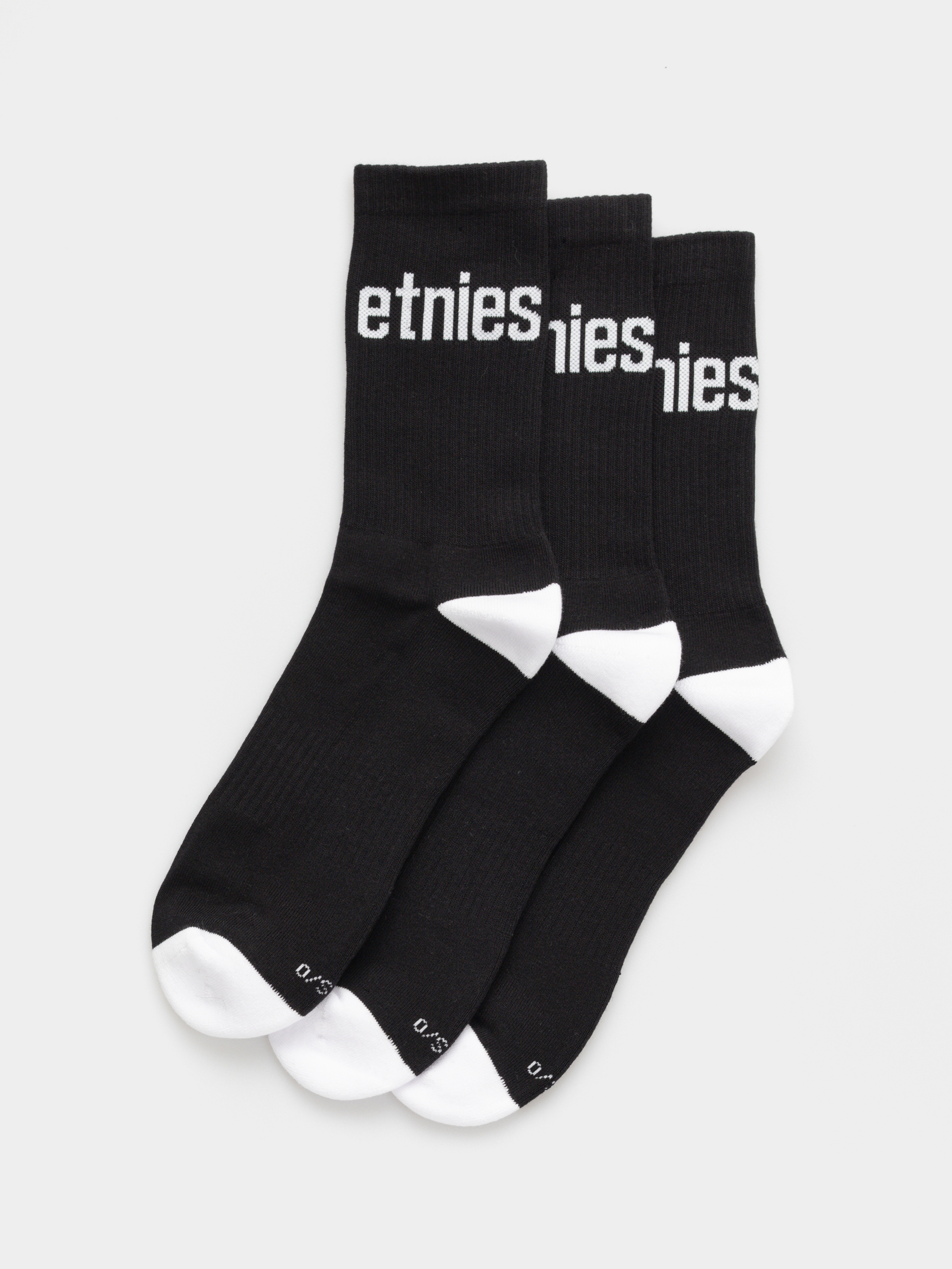  Шкарпетки Etnies Wordmark Sock 3 Pack (black)