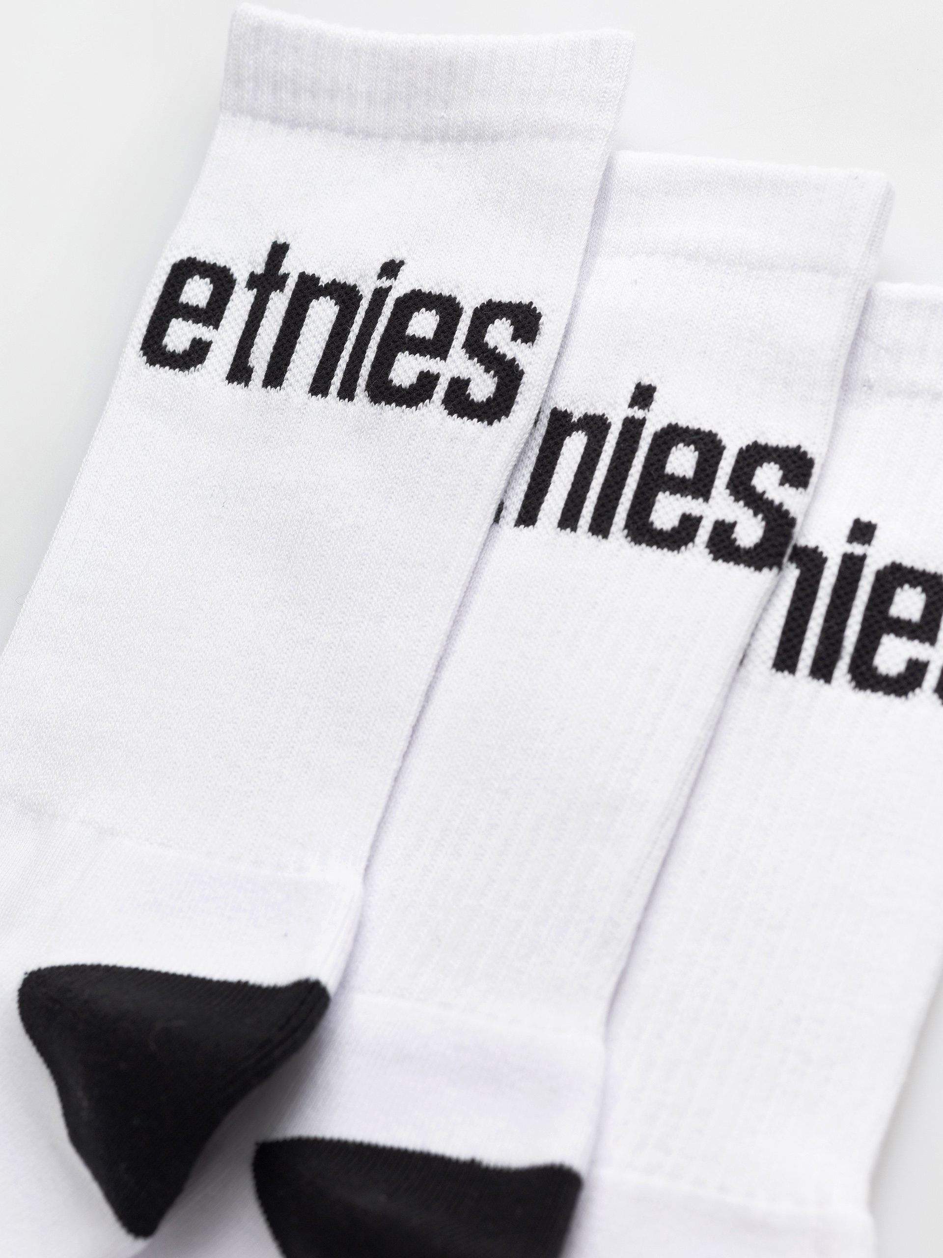  Шкарпетки Etnies Wordmark Sock 3 Pack (white)