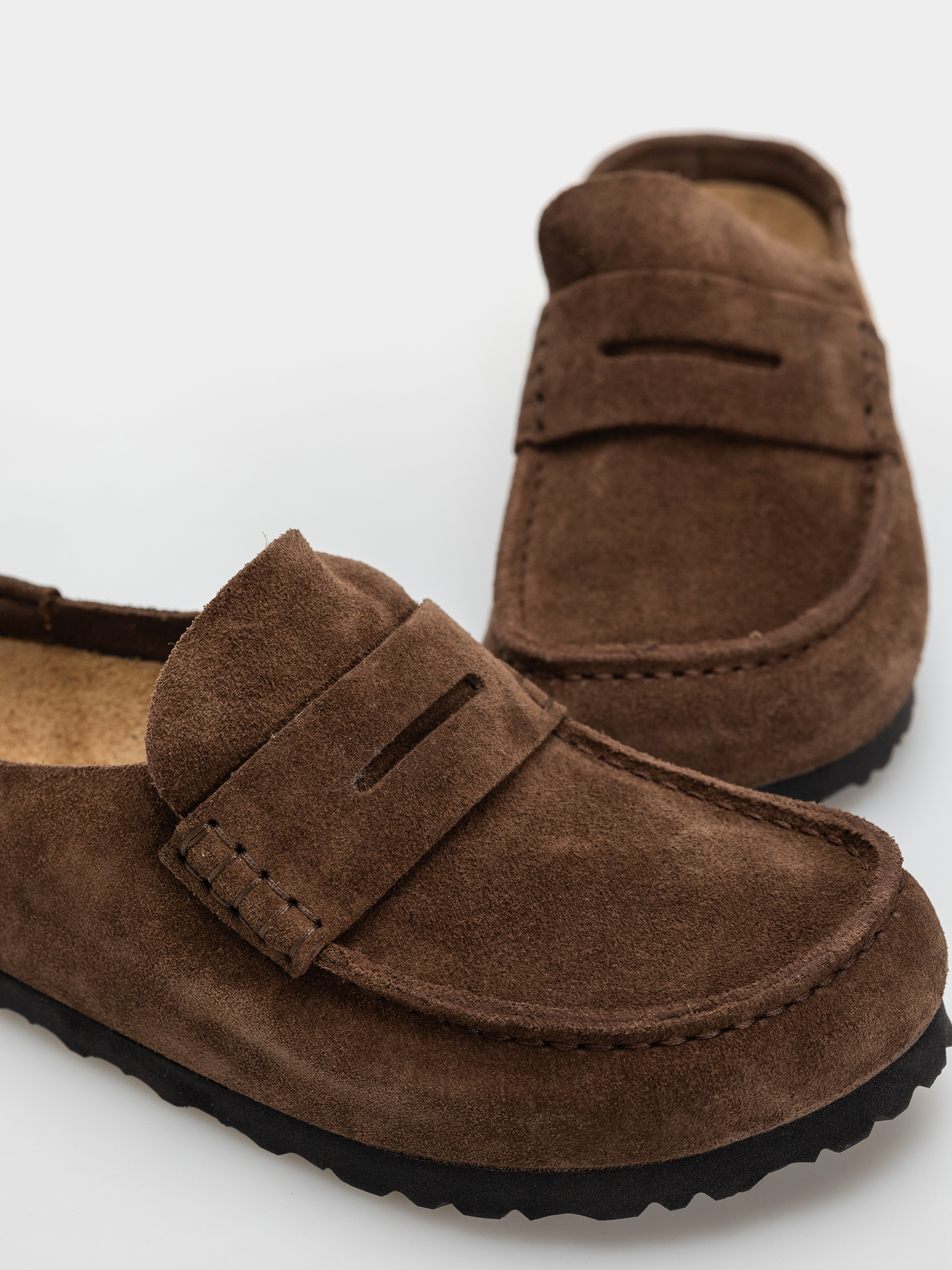 Шльопанці Birkenstock Naples Wrapped Suede Leather Narrow (carafe)