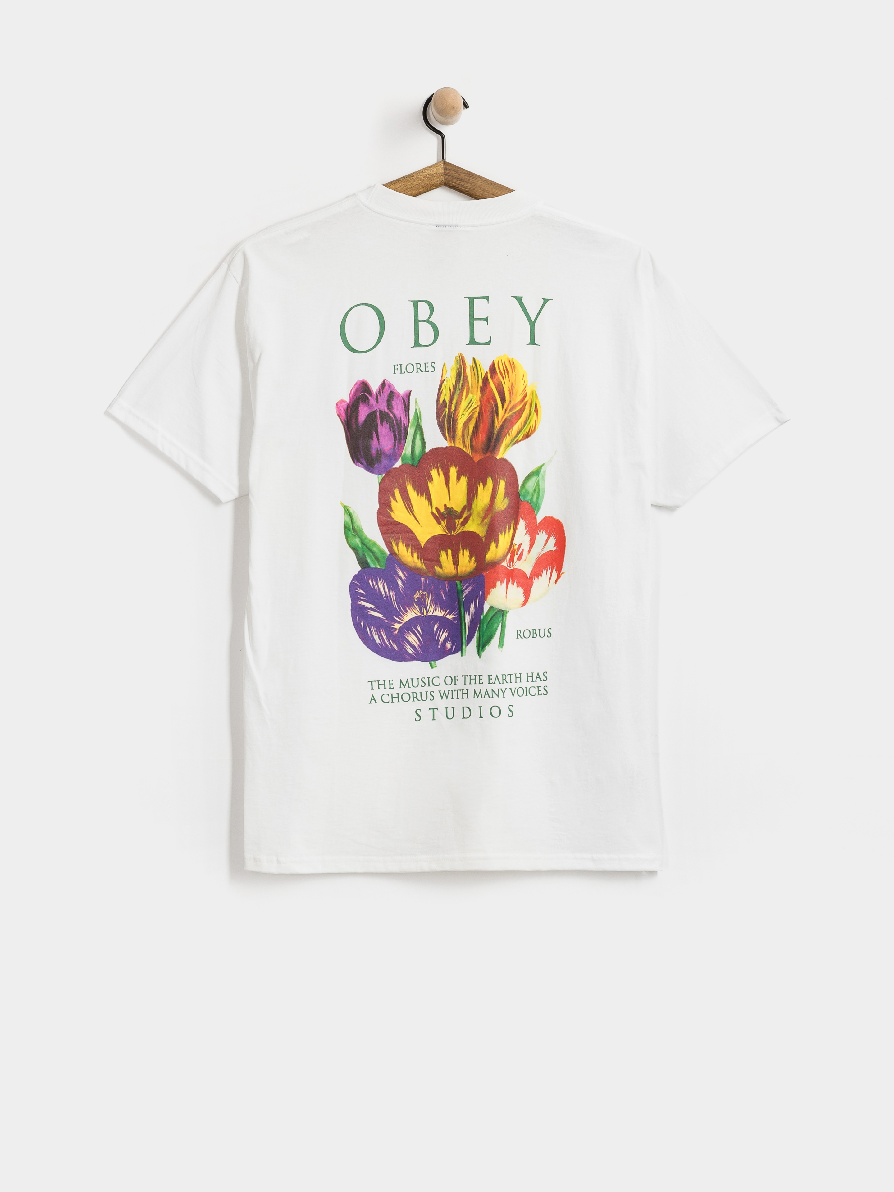 Футболка OBEY Flores Robus (white)