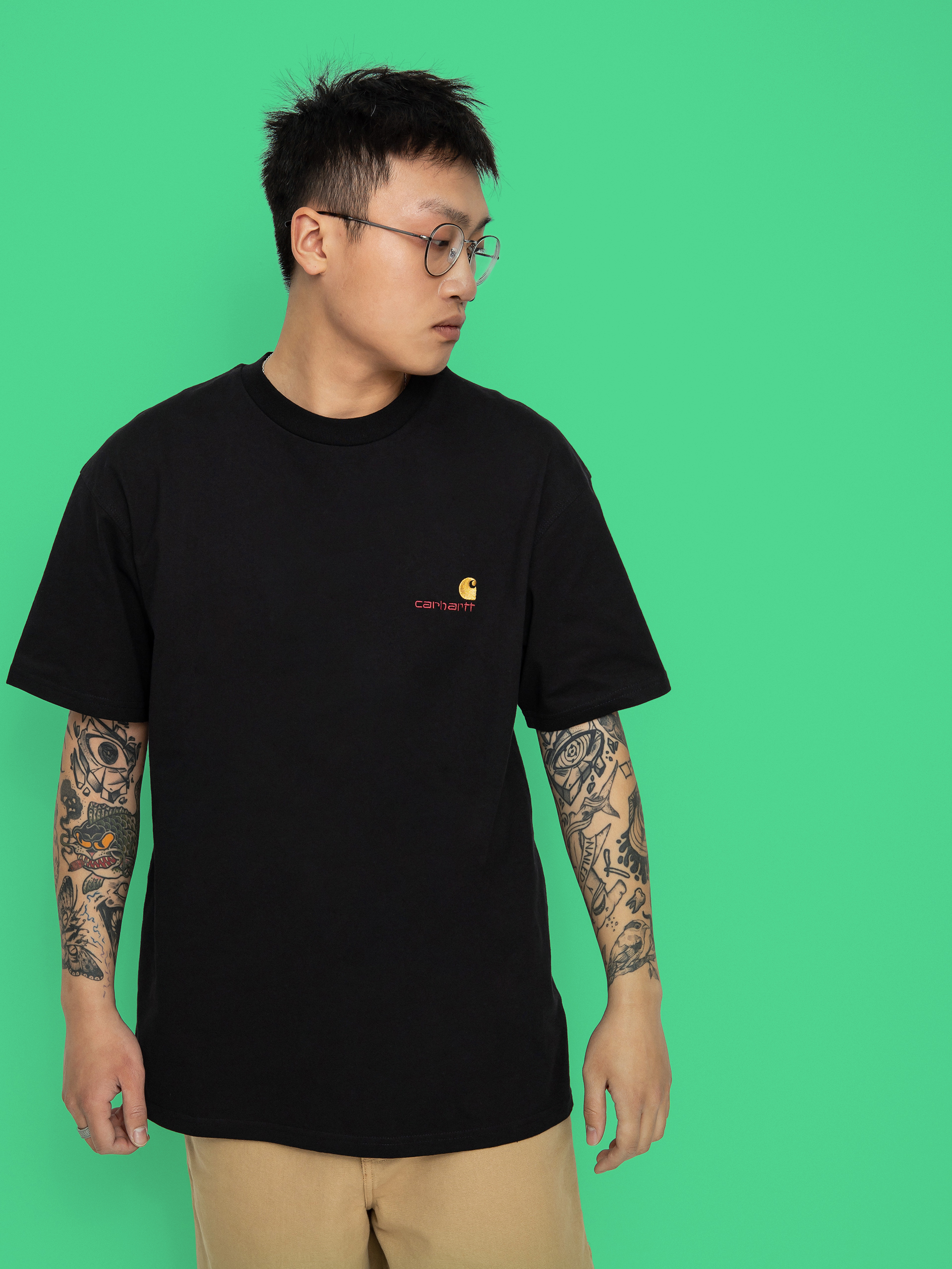 Футболка Carhartt WIP American Script (black)